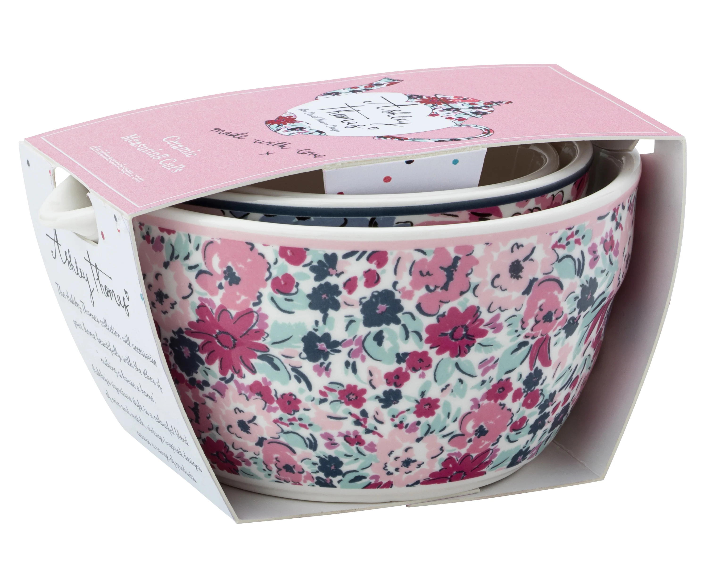 Ashley Thomas Porcelain Measuring Cups ( Set Of 3 ) - Image 12