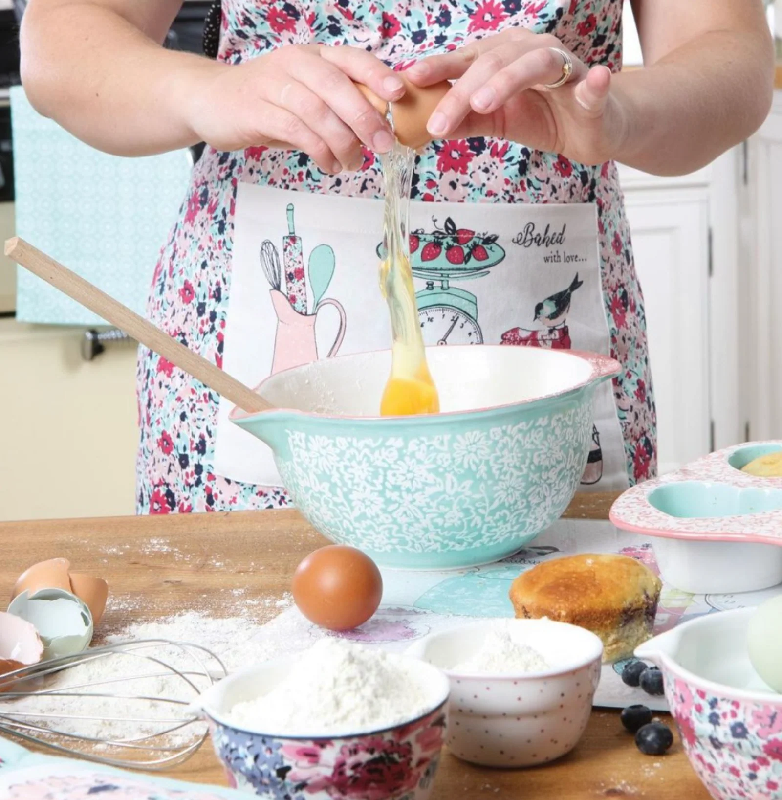 Ashley Thomas Porcelain Measuring Cups ( Set Of 3 ) - Image 8