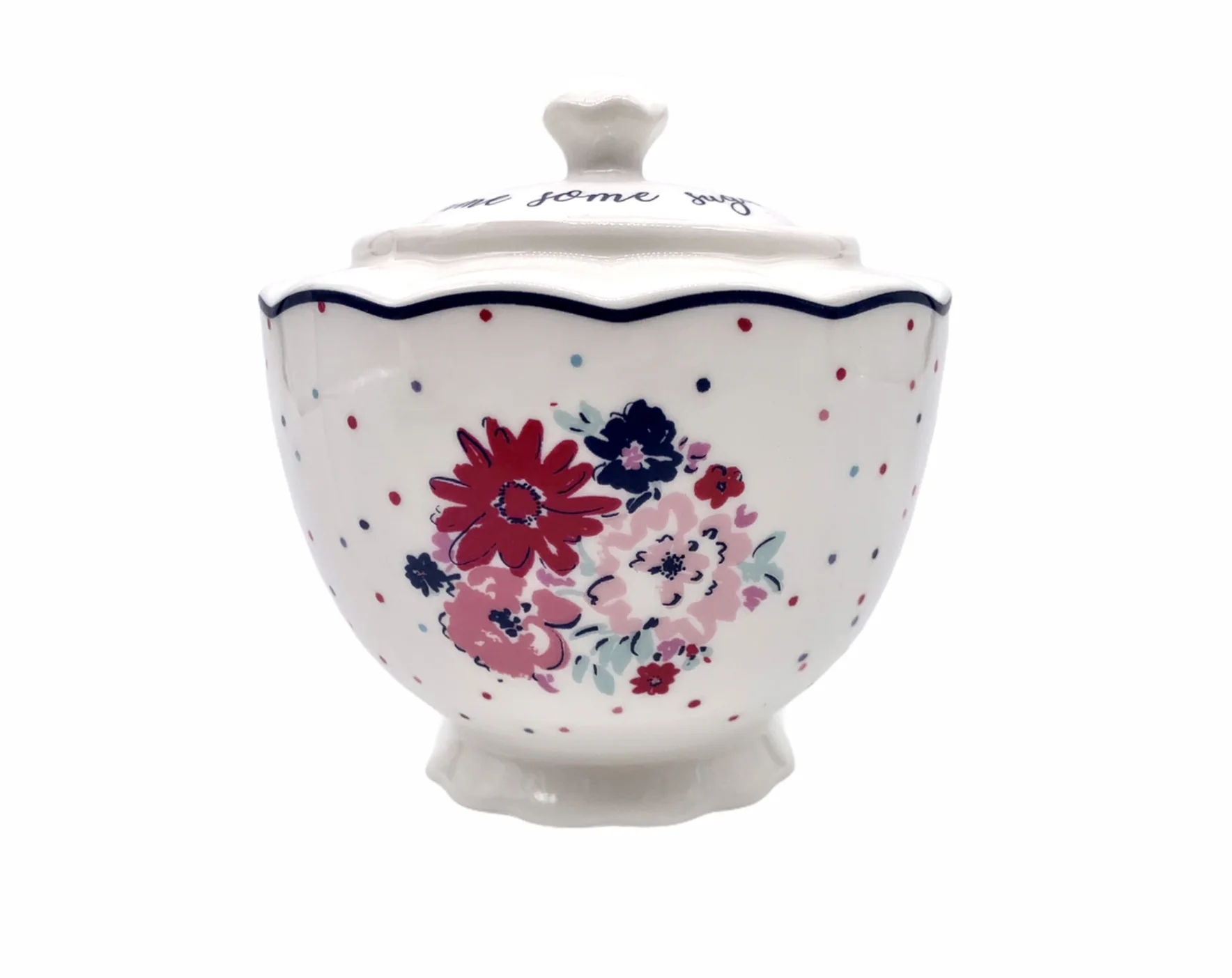 Ashley Thomas Porcelain Vintage Sugar Bowl - Image 9