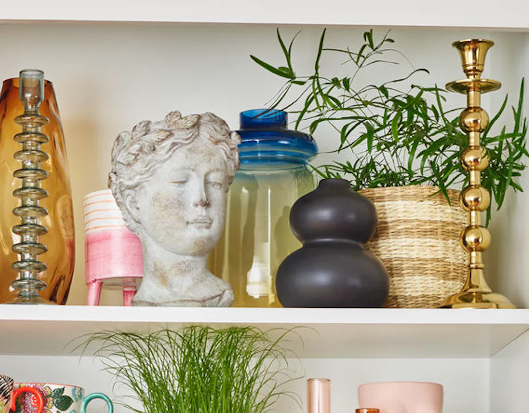 Bahne Ceramic Planter Orange Stripes - Image 3