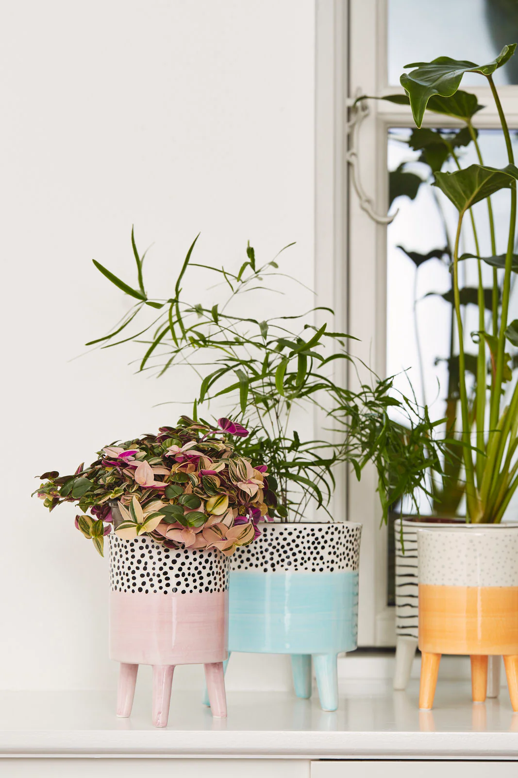 Bahne Ceramic Planter Spotty Orange - Image 4