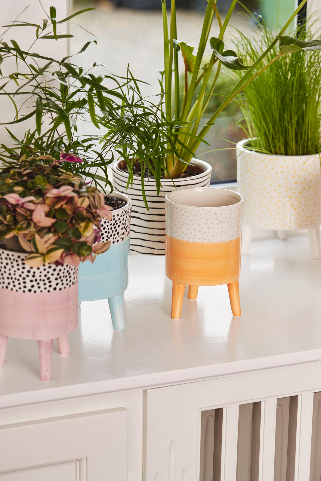 Bahne Ceramic Planter Stripes - Image 3