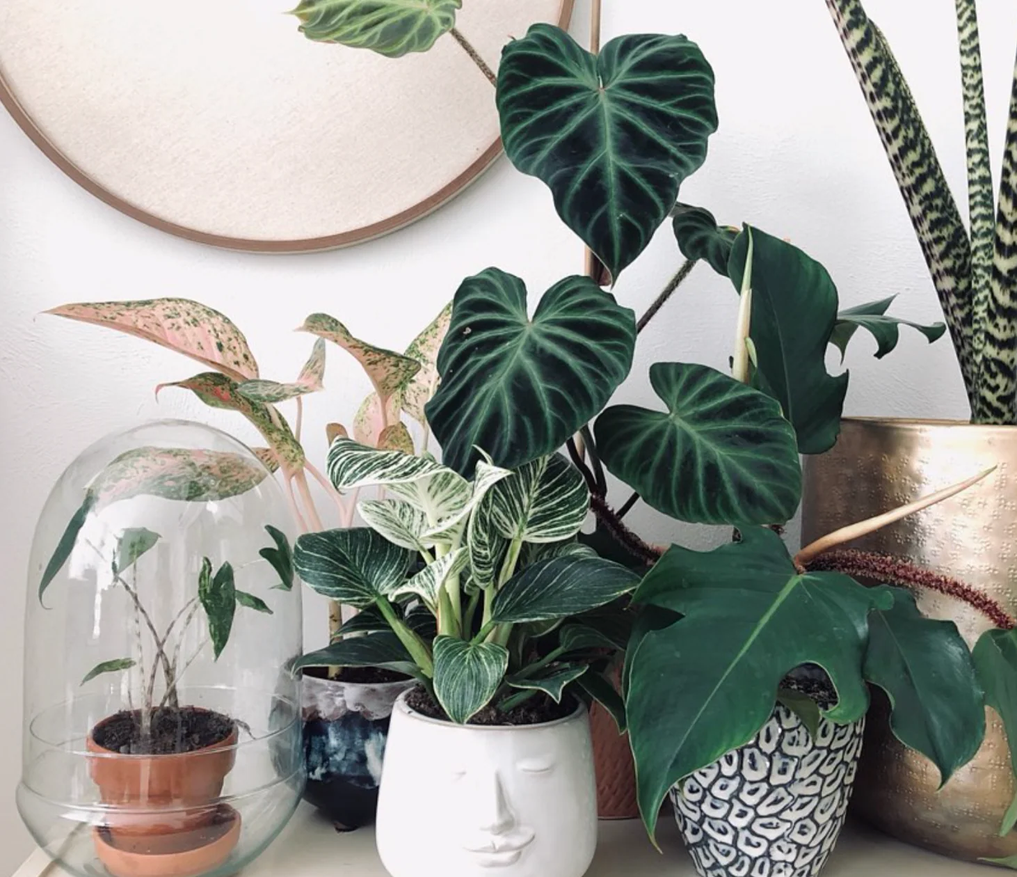 Bloomingville Textured Stoneware Flower Pot  Blue/ white - Image 4