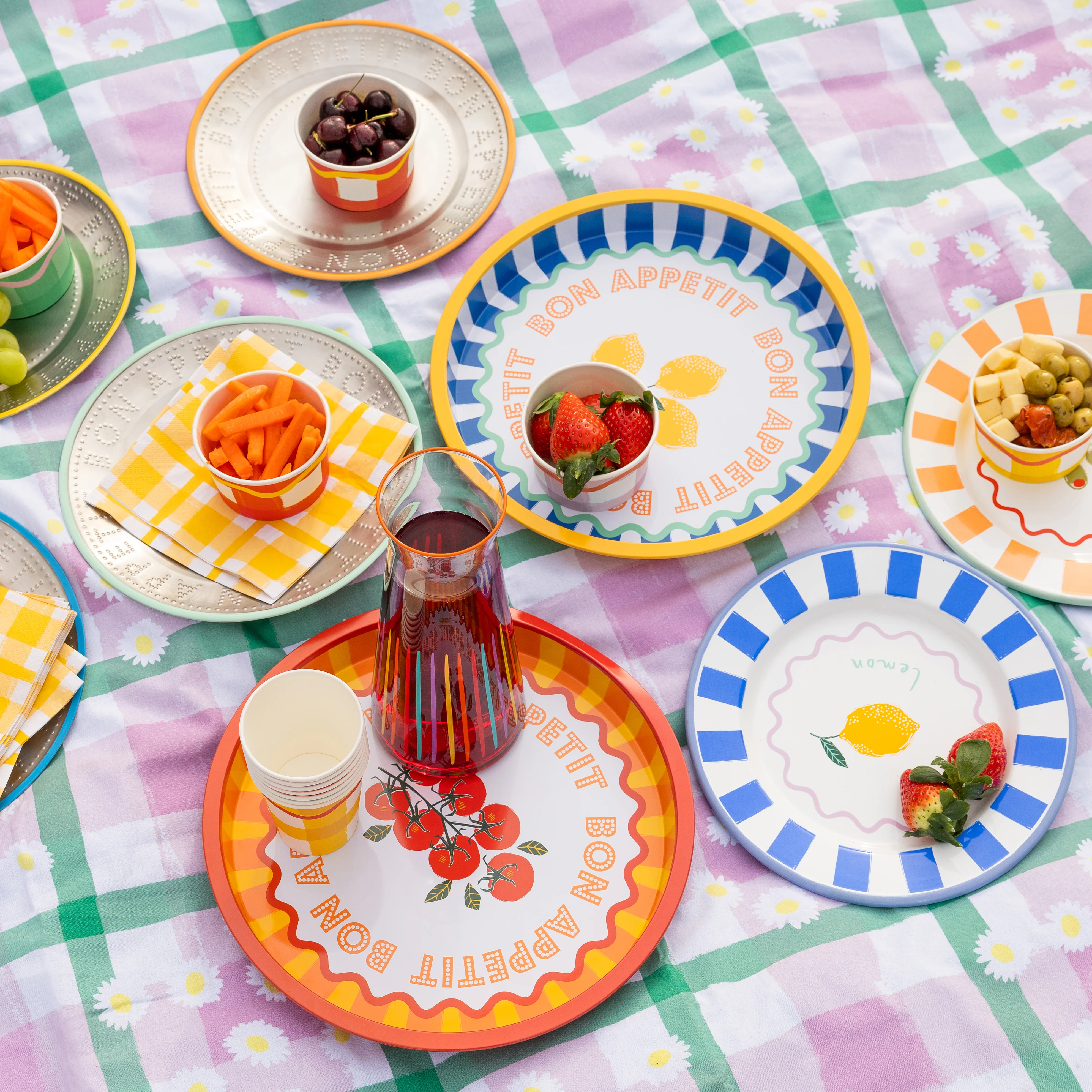 Bon Appetit Tomato Deep-well Mini Serving Tray, Orange - Image 3