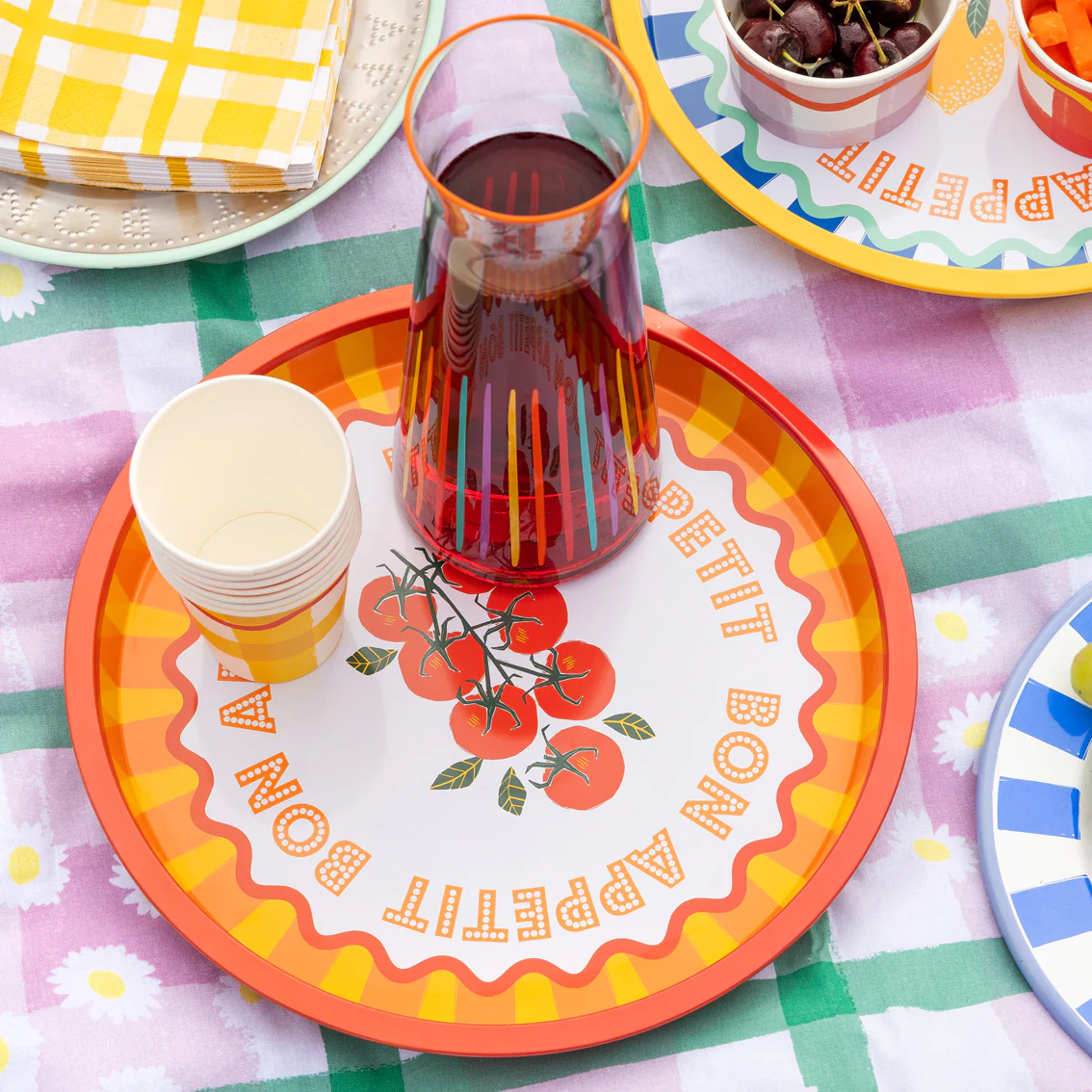 Bon Appetit Tomato Deep-well Mini Serving Tray, Orange - Image 5