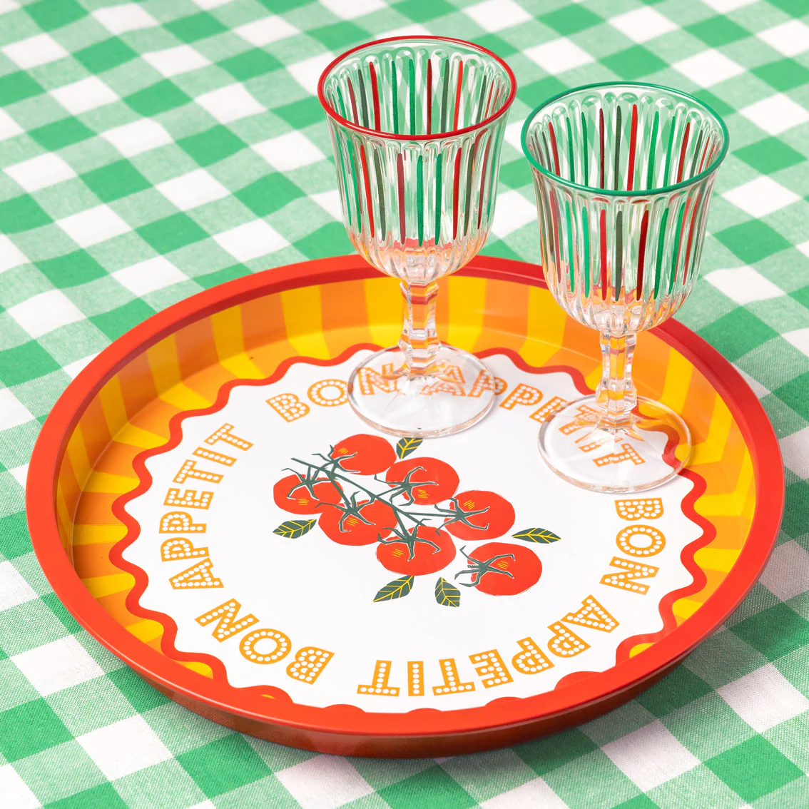 Bon Appetit Tomato Deep-well Mini Serving Tray, Orange - Image 7