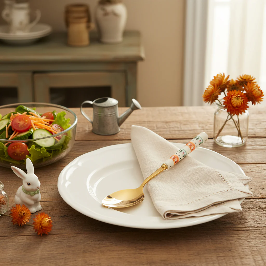 Cath Kidston Dolly Rose Salad Servers - Image 3