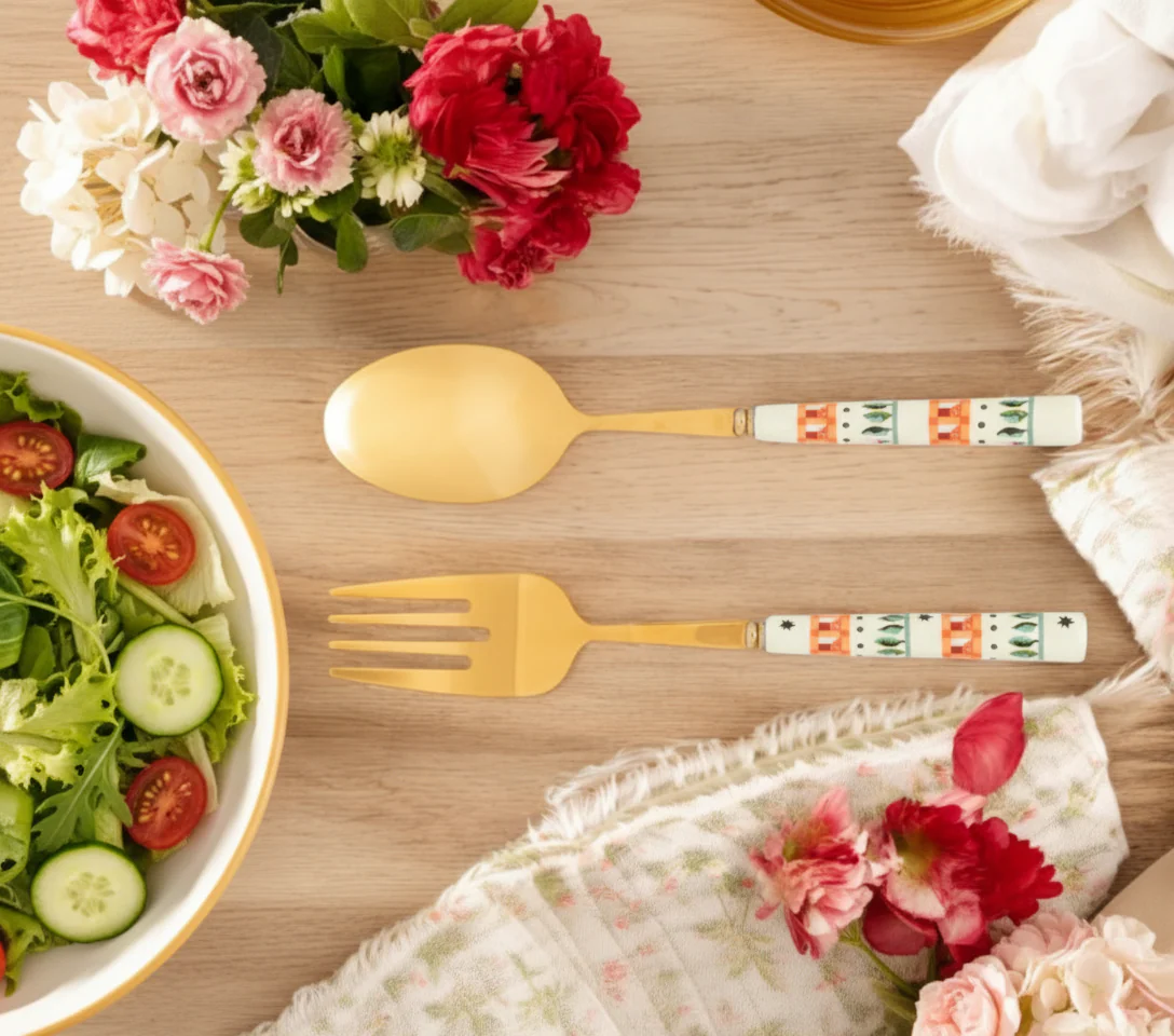 Cath Kidston Dolly Rose Salad Servers - Image 6