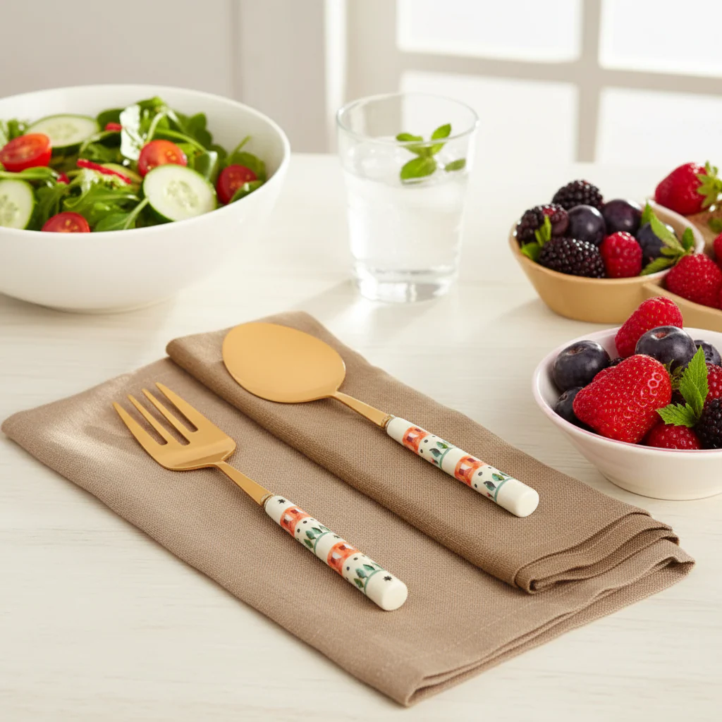 Cath Kidston Dolly Rose Salad Servers - Image 7