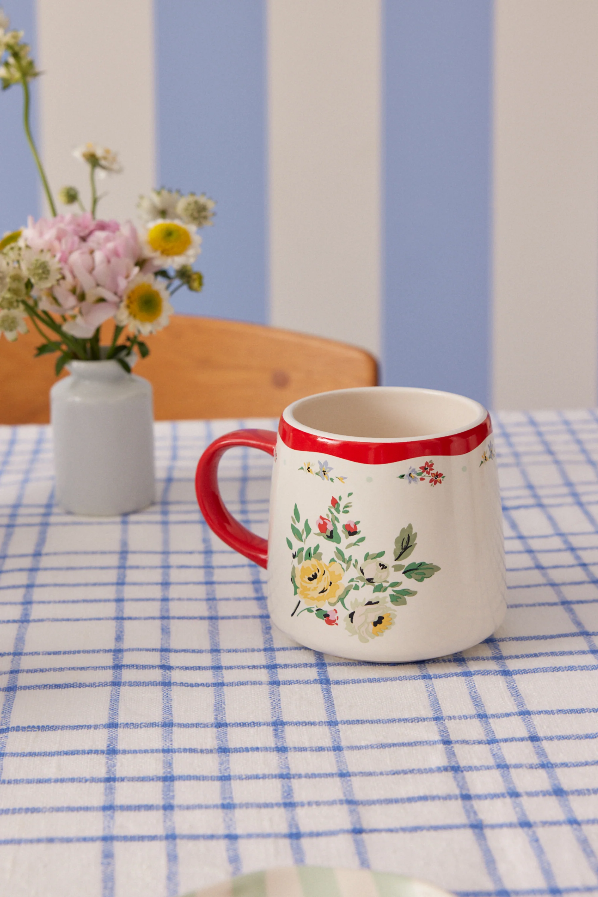 Cath Kidston Feels Like Home Billie Mug, Hampstead Red - Image 3