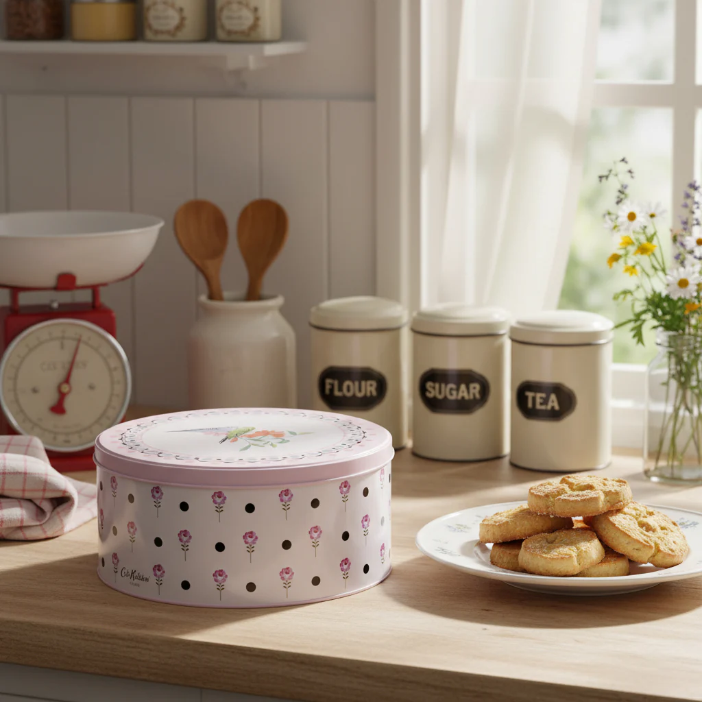 Cath Kidston Painted Table Round Cake Tins (Set Of 2) - Image 3