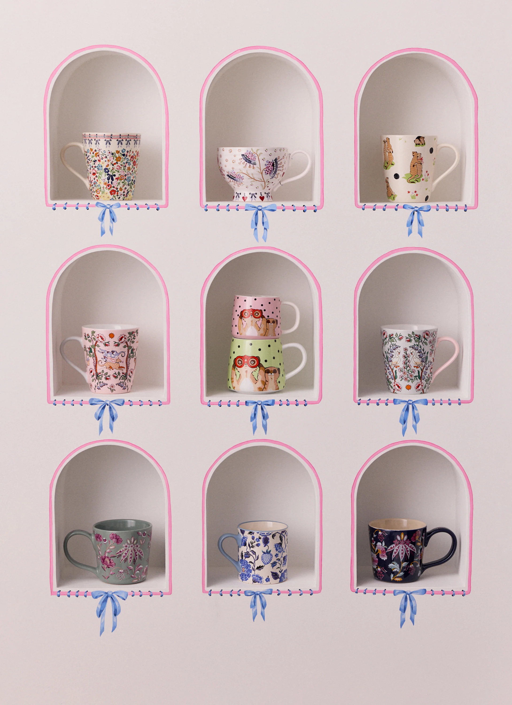 Cath Kidston Stanley Mug, Meerkats - Image 4