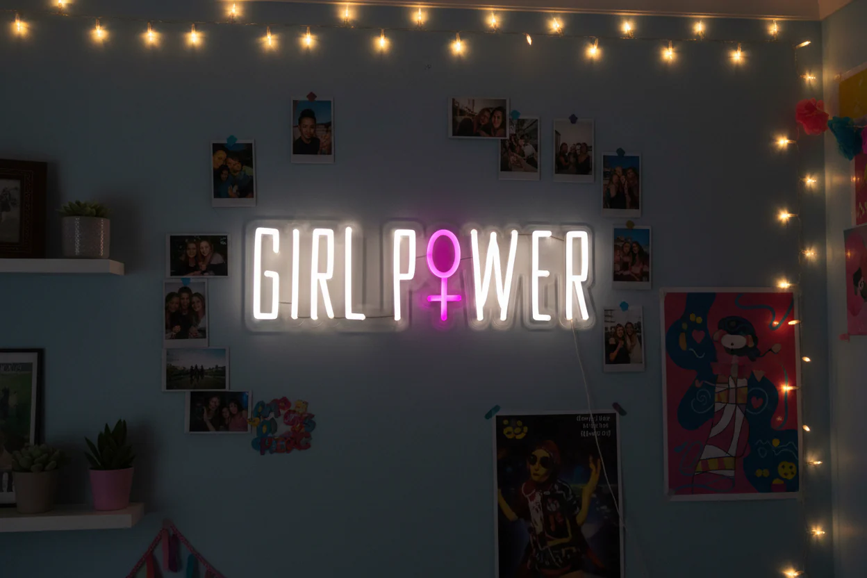 Locomocean Neon Wall Light, Girl Power - Image 3