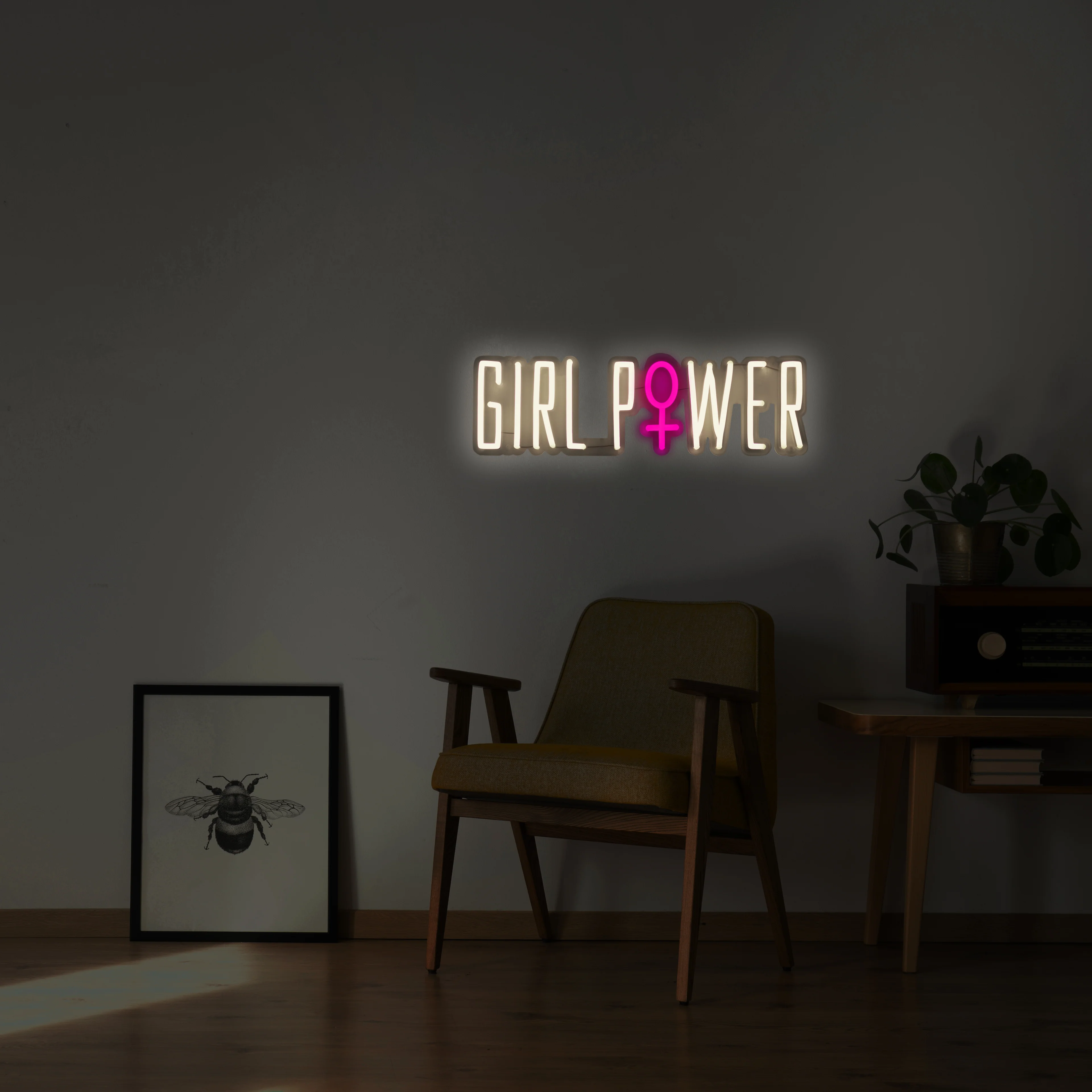 Locomocean Neon Wall Light, Girl Power - Image 4