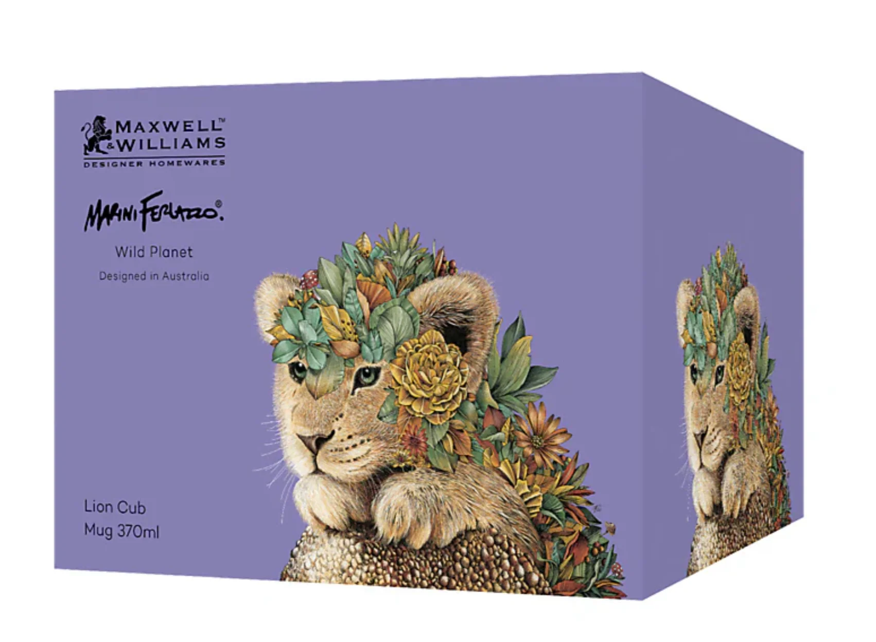 Maxwell & Williams Marini Ferlazzo Wild Planet Mug, Lion Cub - Image 4