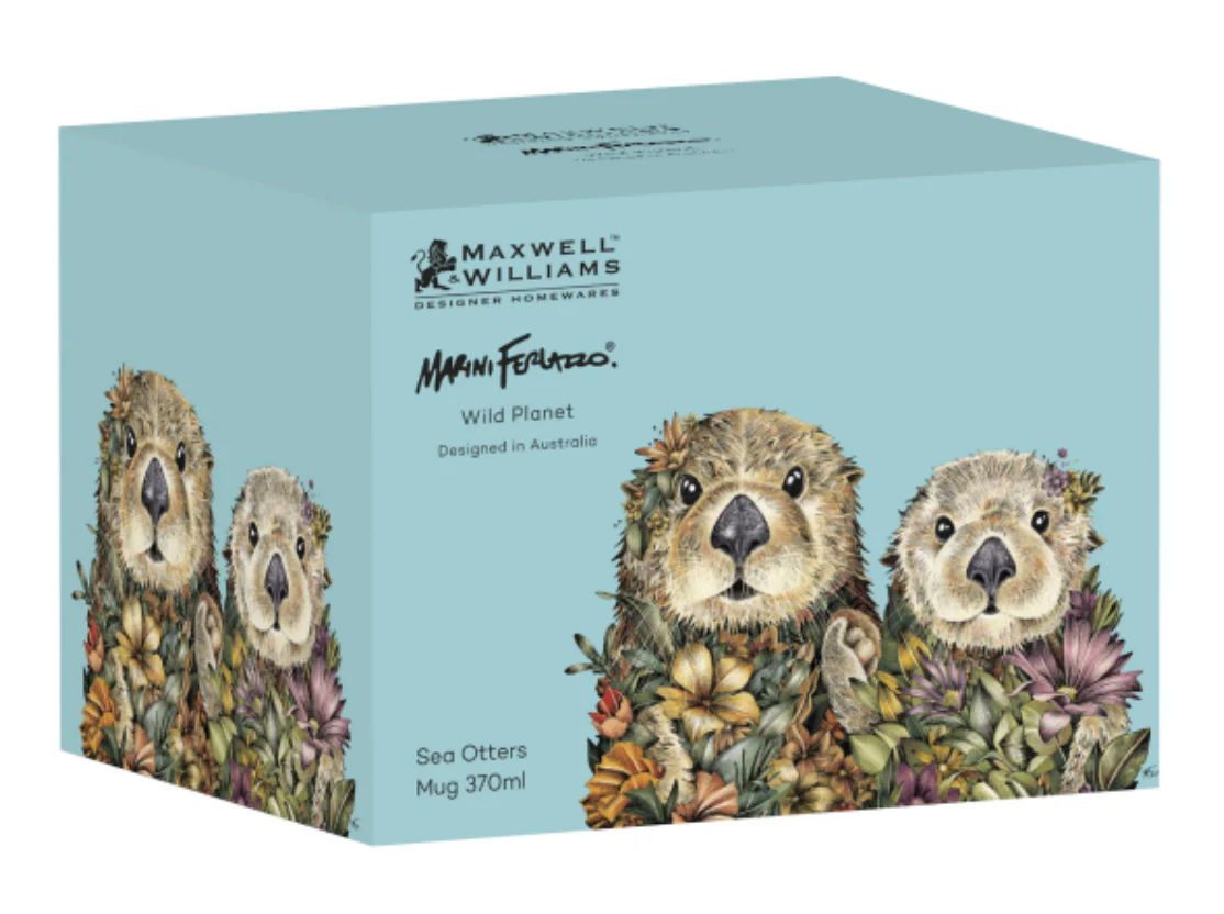 Maxwell & Williams Marini Ferlazzo Wild Planet Mug, Sea Otters - Image 4