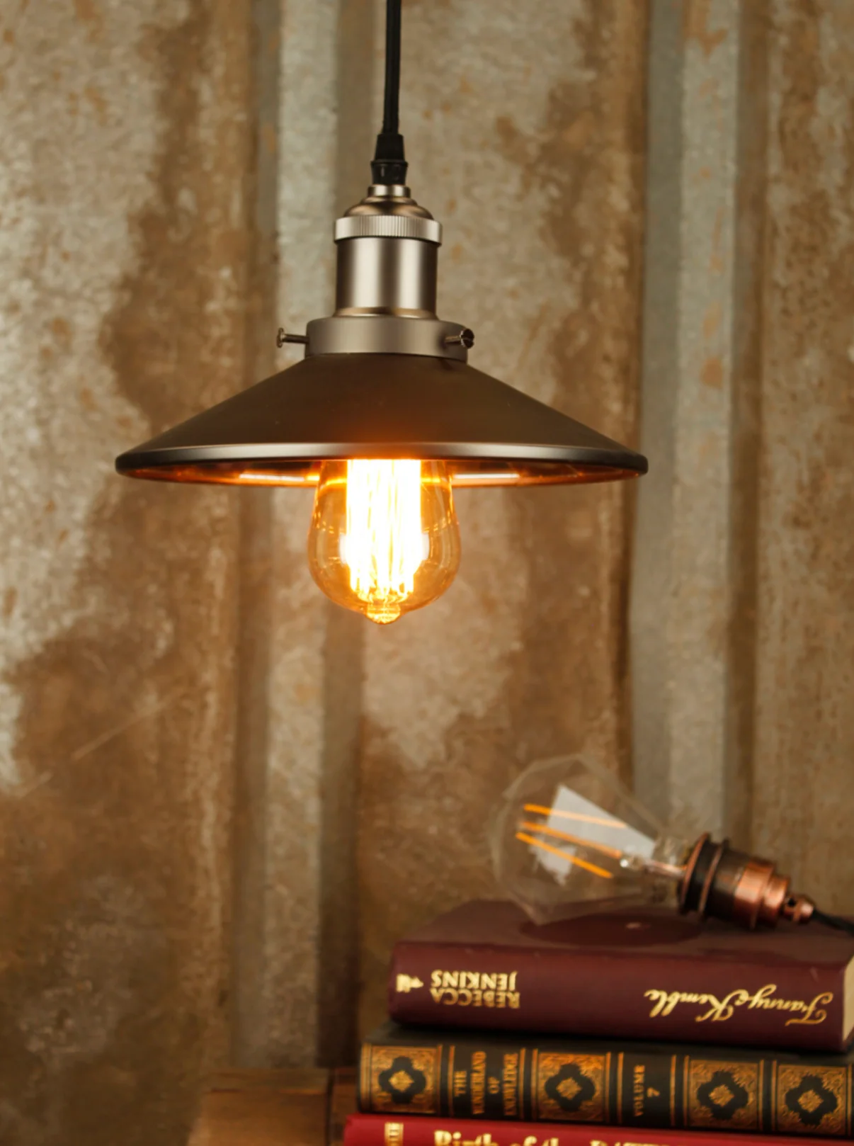 Antique Light  Pendant  Gun Metal - Image 5