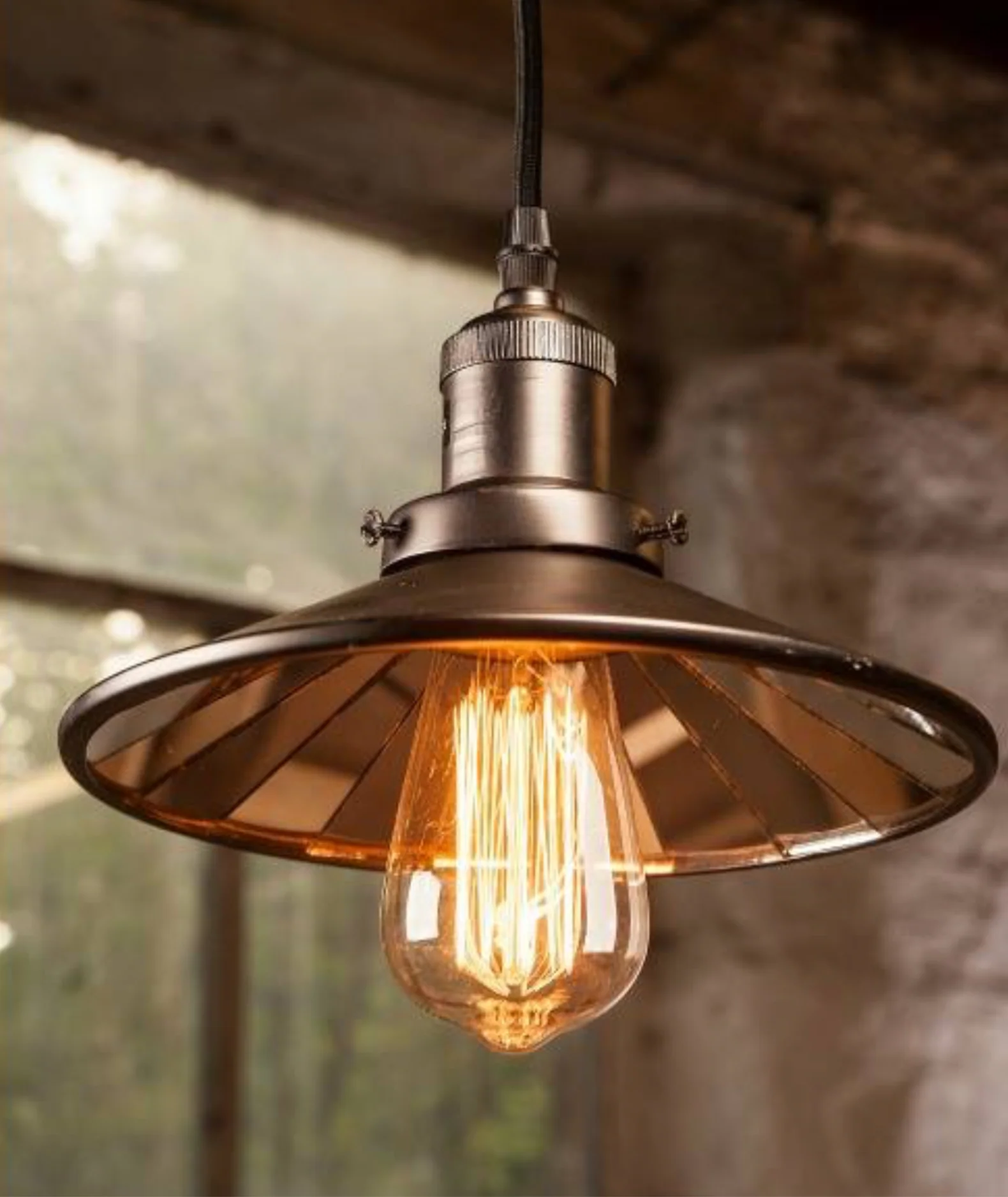 Antique Light  Pendant  Gun Metal - Image 6
