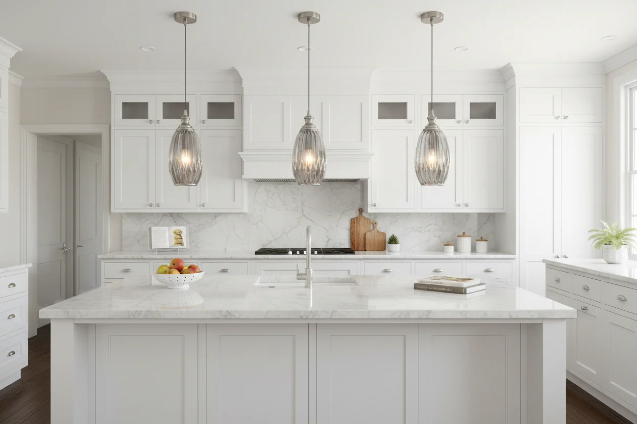 Refract Oval Glass Pendant, Smoke - Image 3