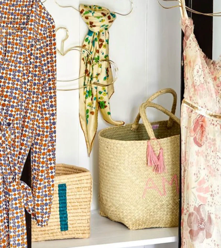 Rice Raffia Alphabets Basket - Image 19