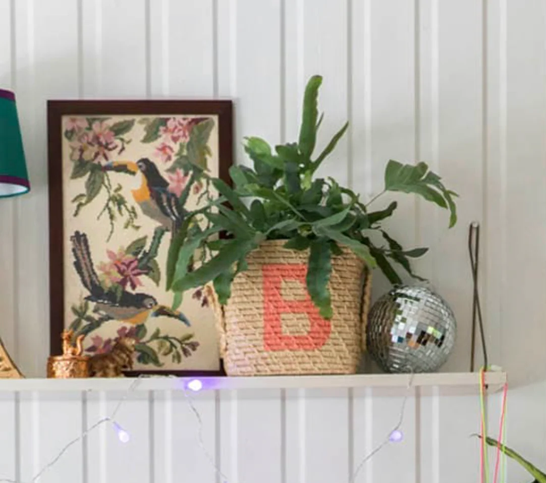 Rice Raffia Alphabets Basket - Image 22