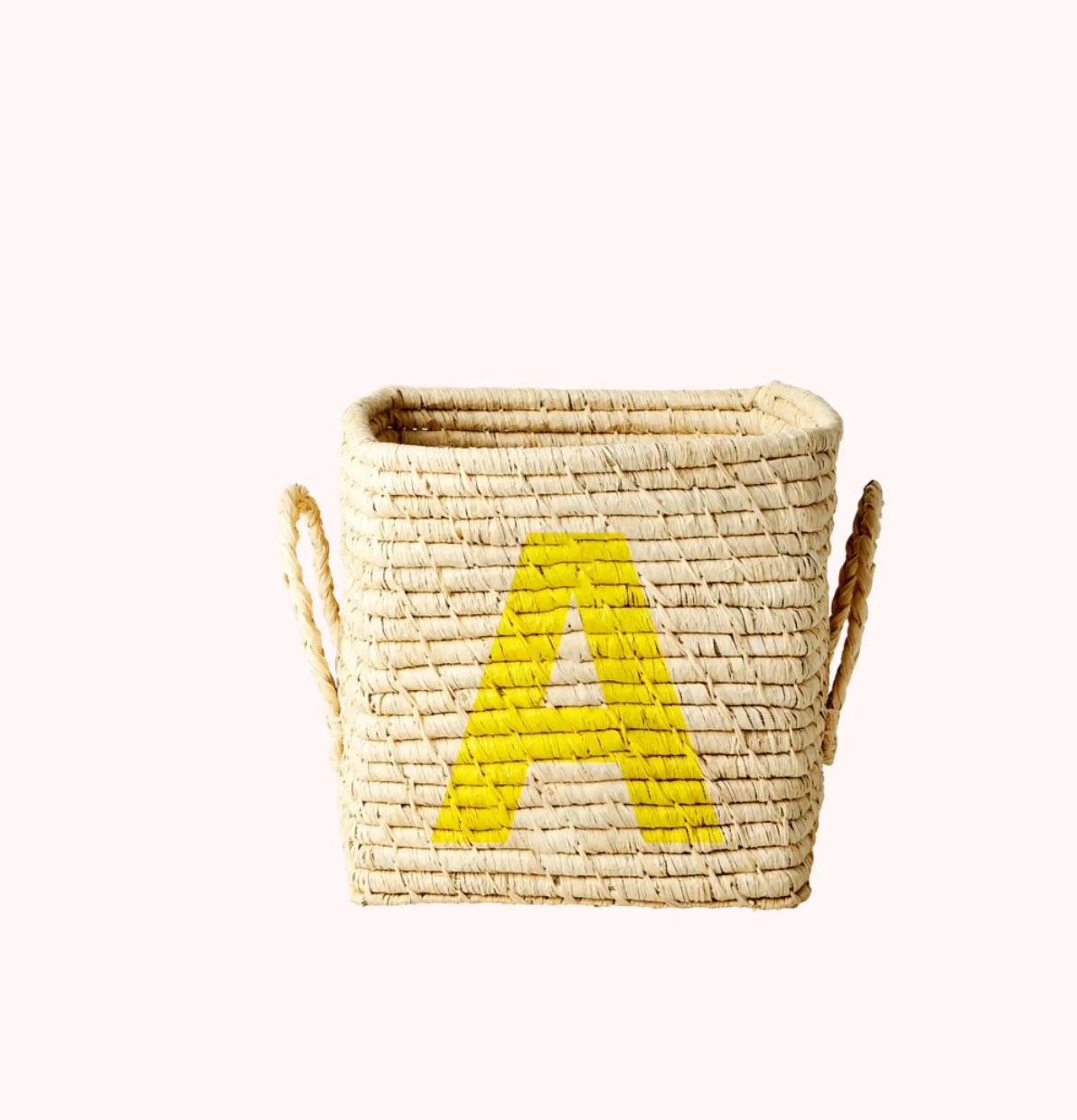Rice Raffia Alphabets Basket - Image 28