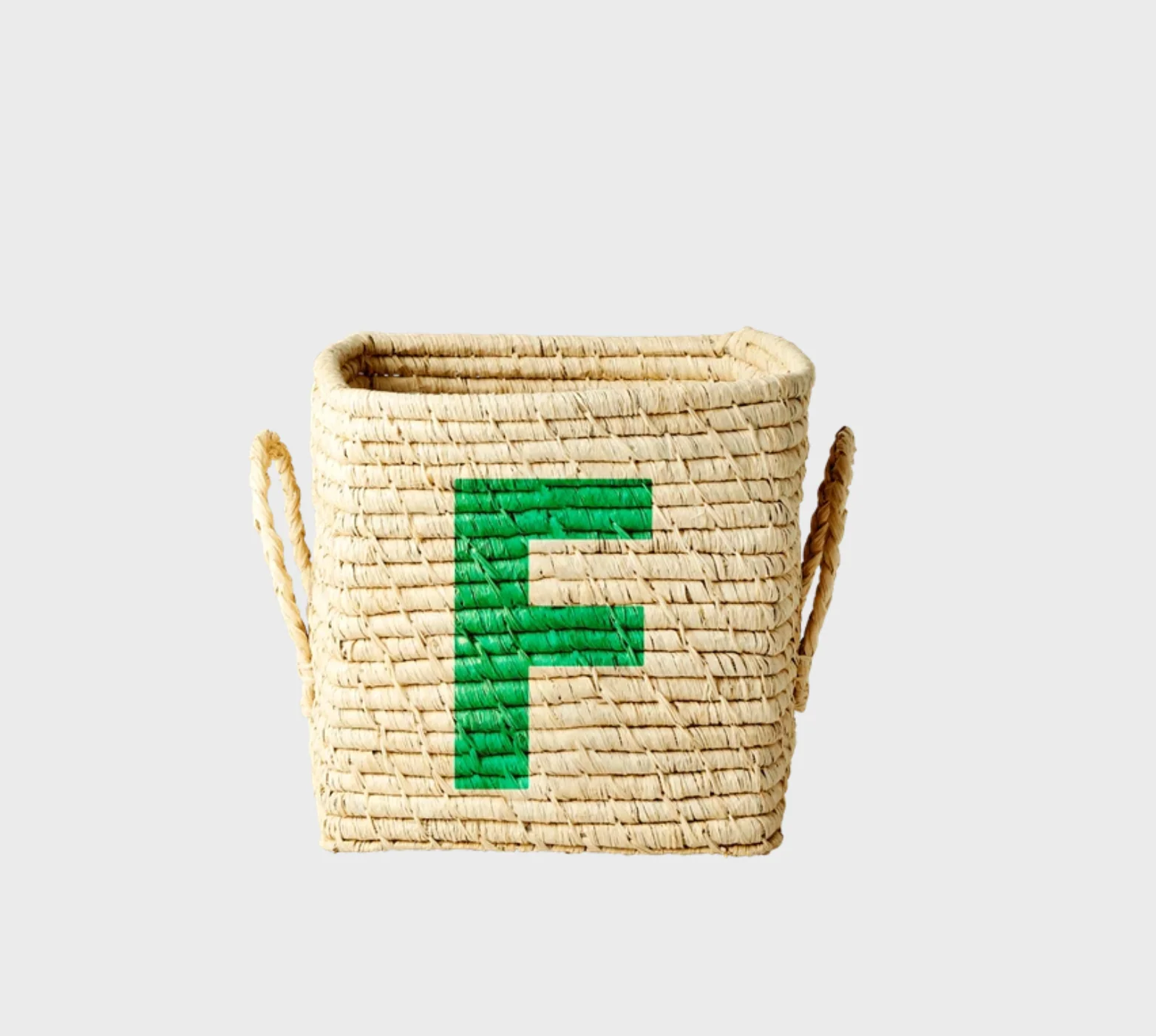 Rice Raffia Alphabets Basket - Image 33