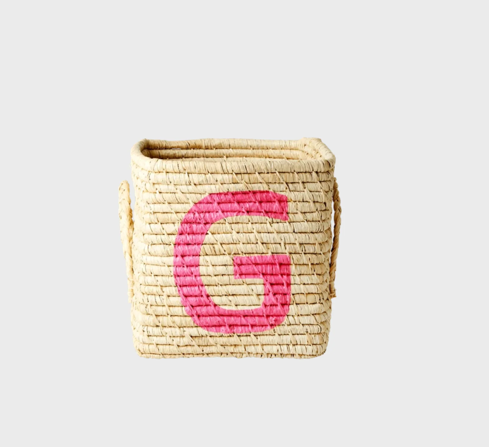 Rice Raffia Alphabets Basket - Image 34