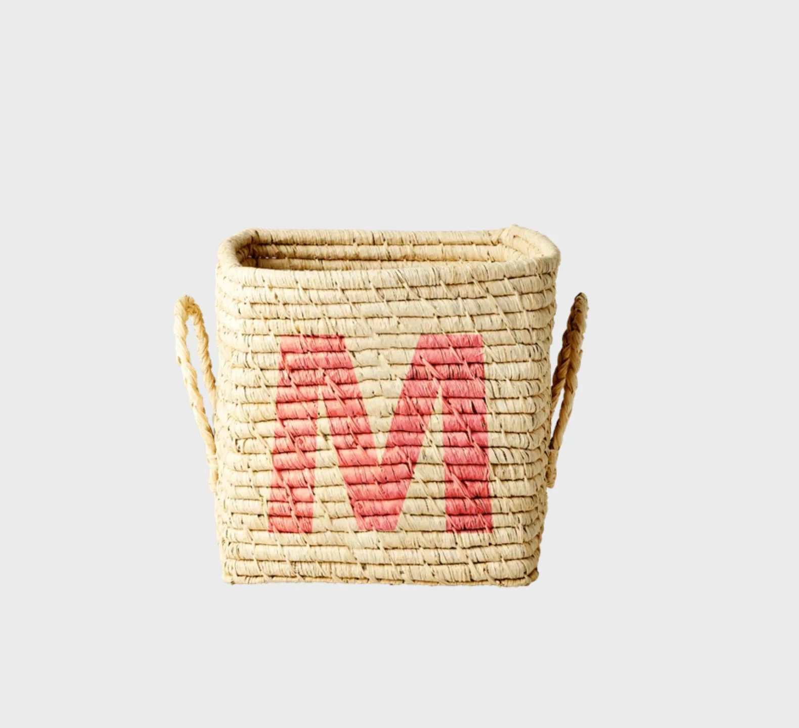Rice Raffia Alphabets Basket - Image 40