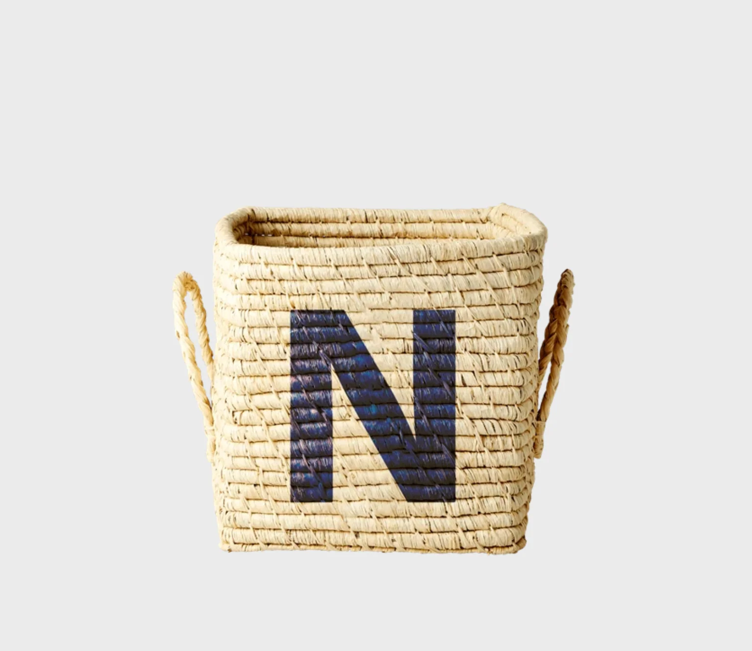 Rice Raffia Alphabets Basket - Image 41