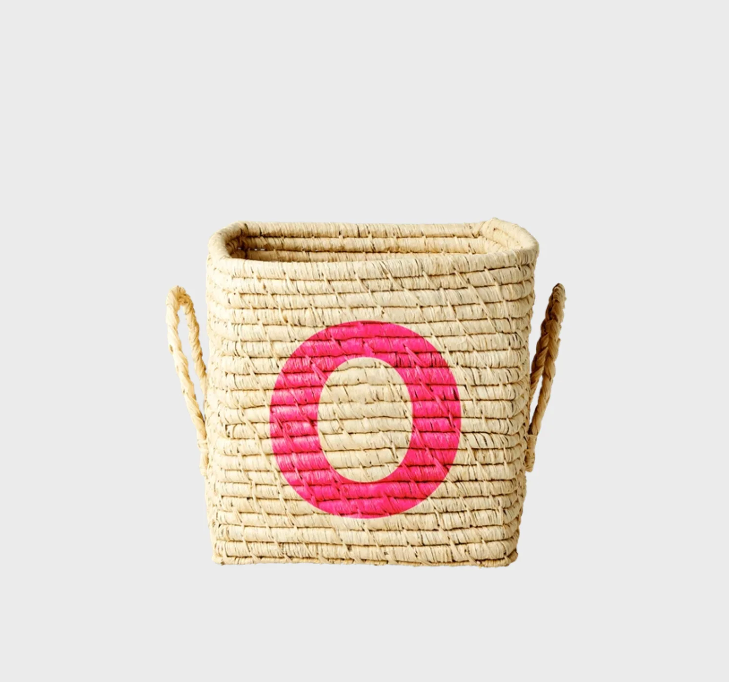 Rice Raffia Alphabets Basket - Image 42