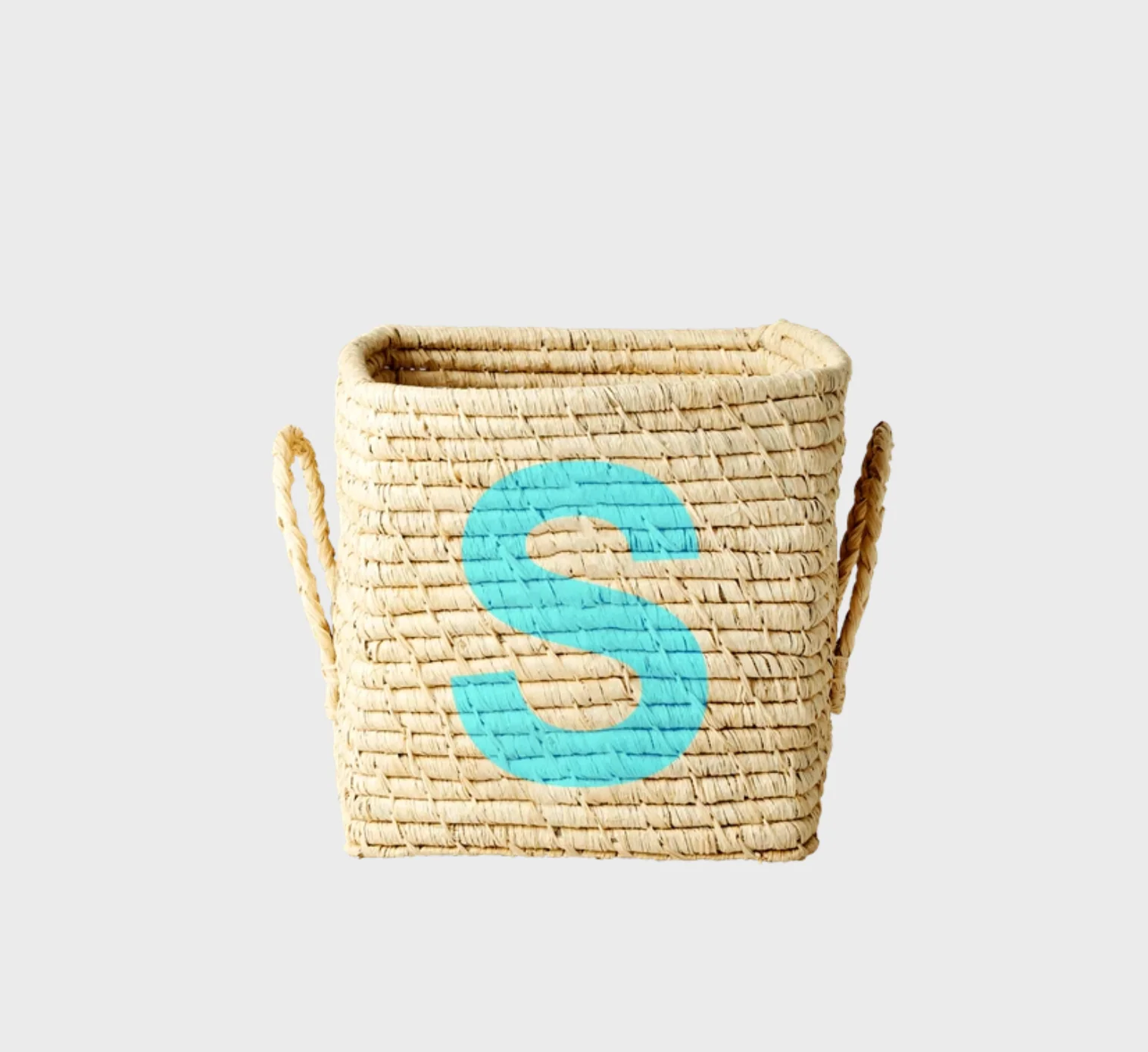 Rice Raffia Alphabets Basket - Image 45