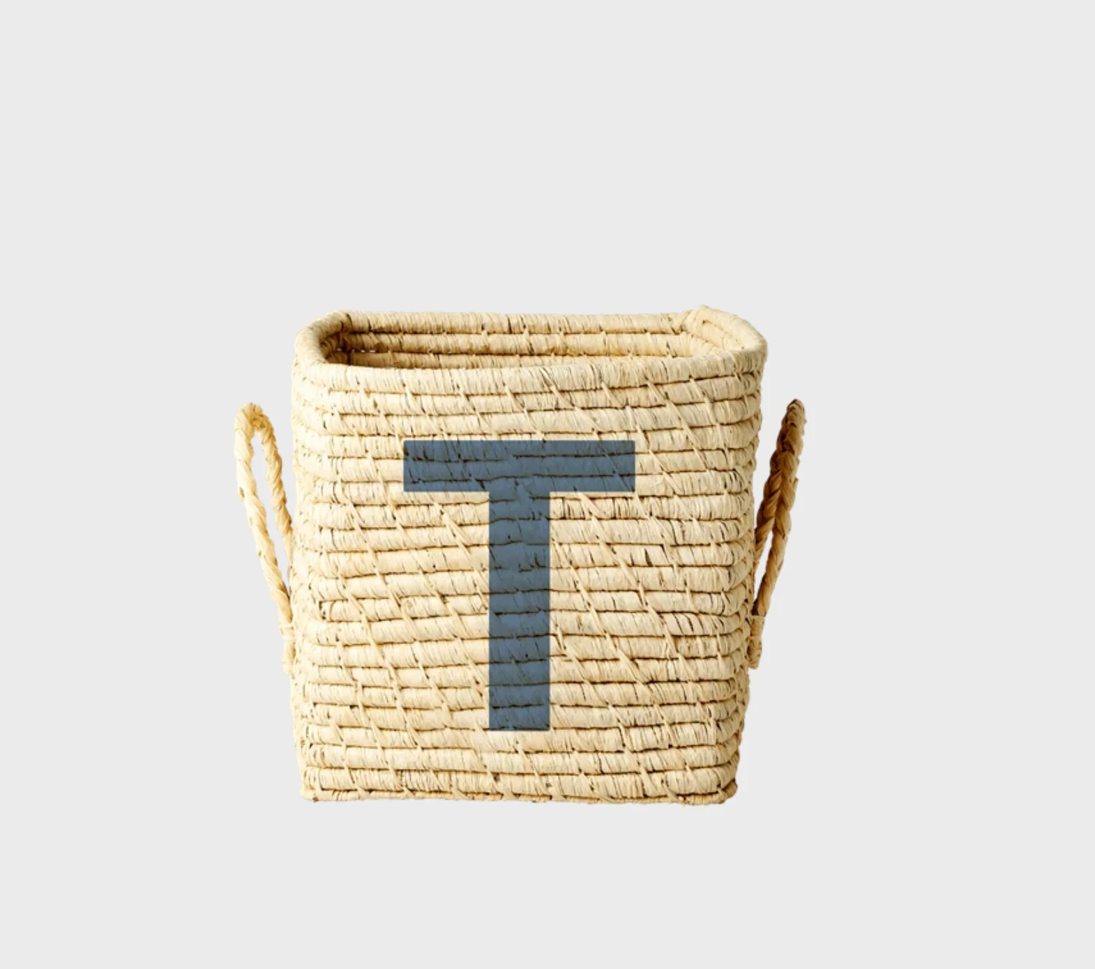 Rice Raffia Alphabets Basket - Image 46