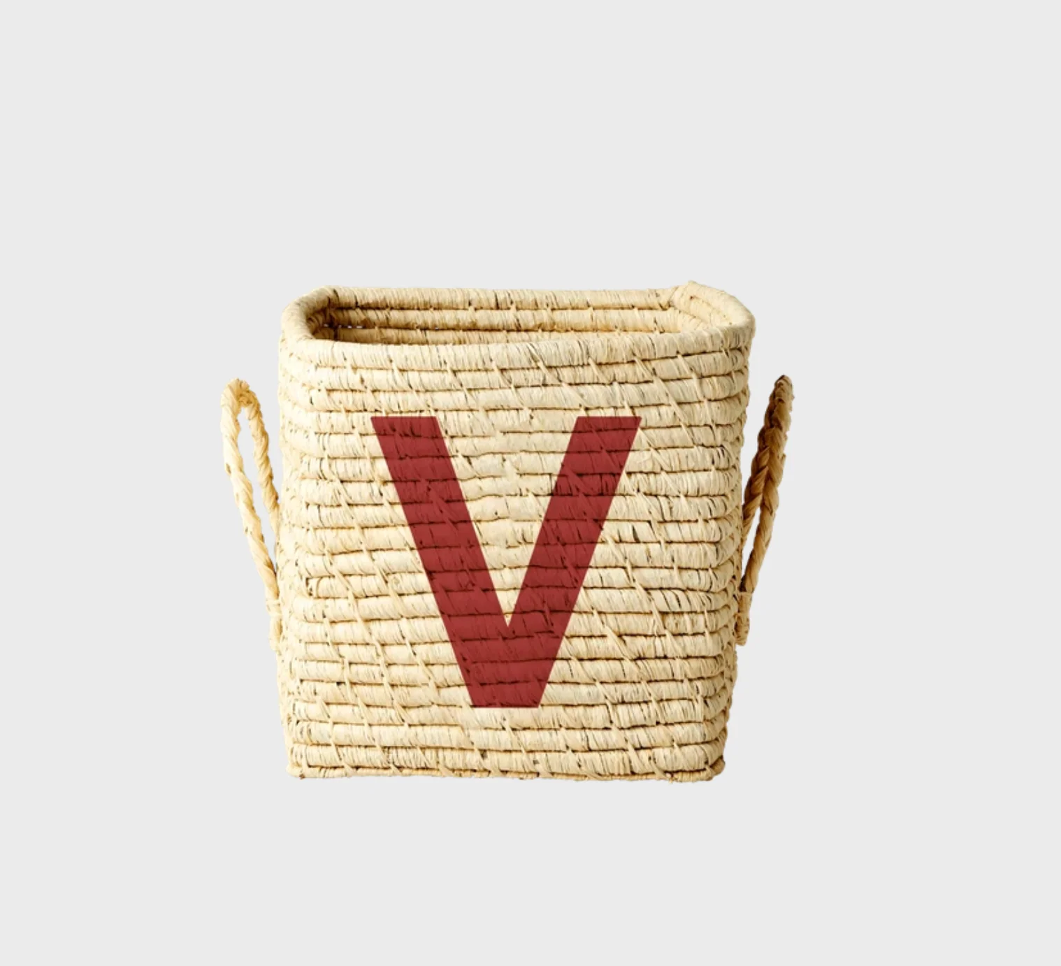 Rice Raffia Alphabets Basket - Image 48