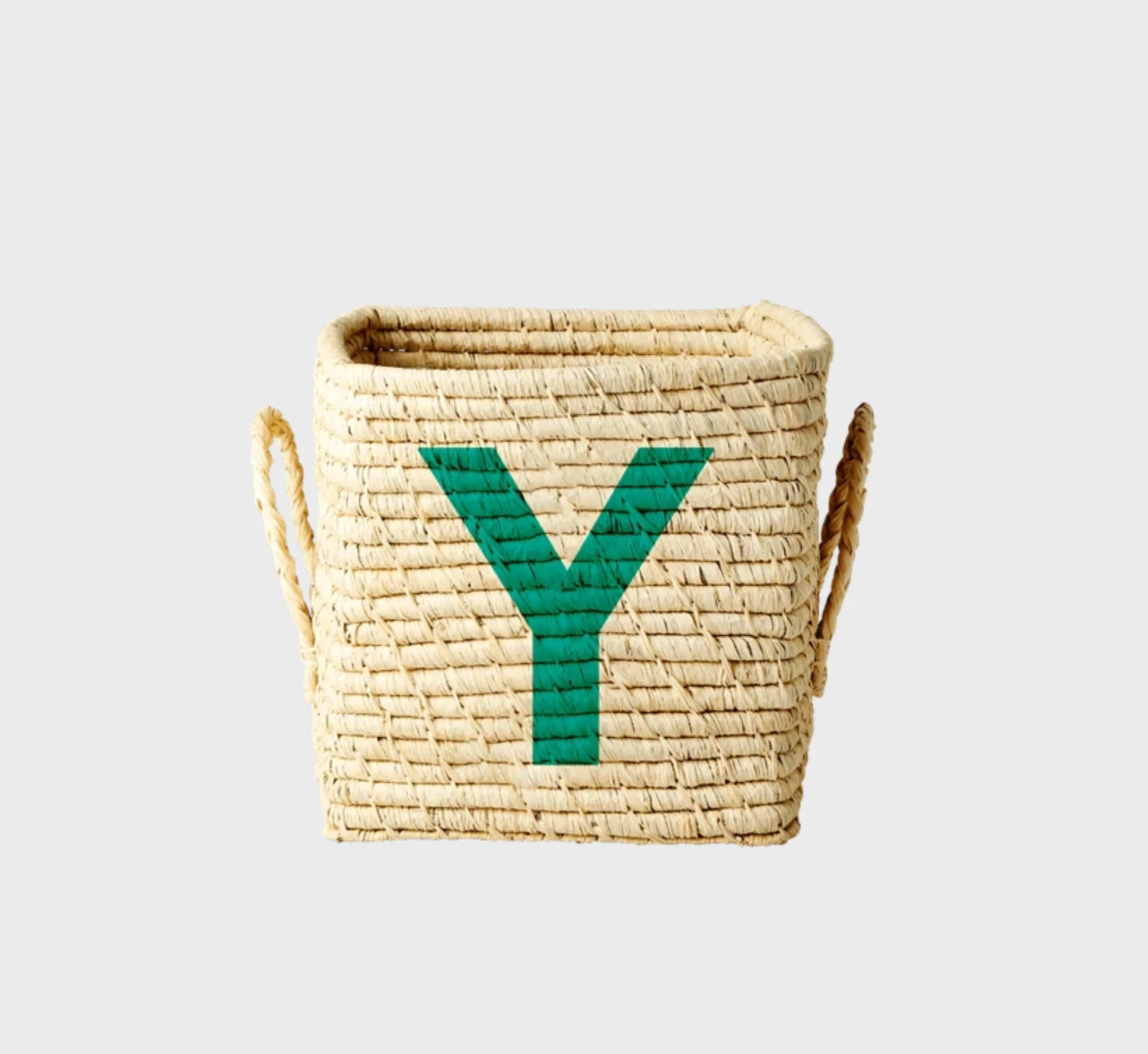 Rice Raffia Alphabets Basket - Image 51