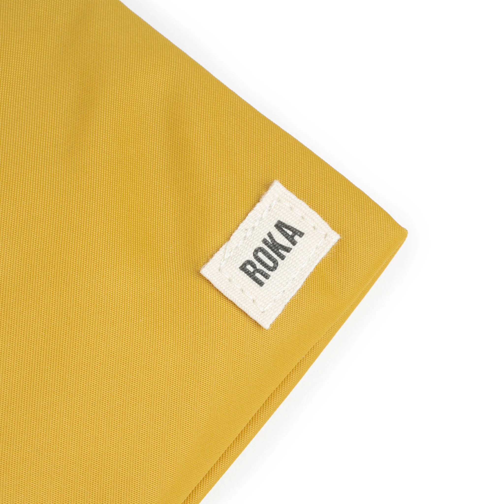 Roka London Chelsea Crossbody Phone Bag, Corn (Recycled Nylon) - Image 6