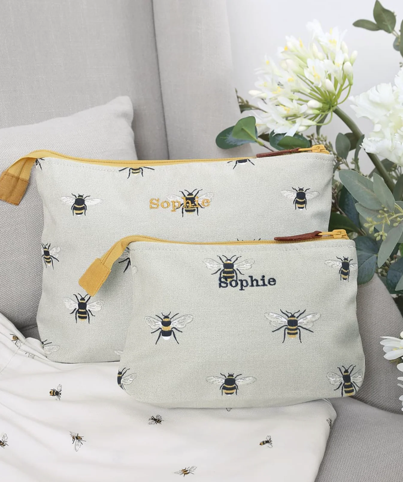 Sophie Allport Makeup Bag, Bees - Image 4