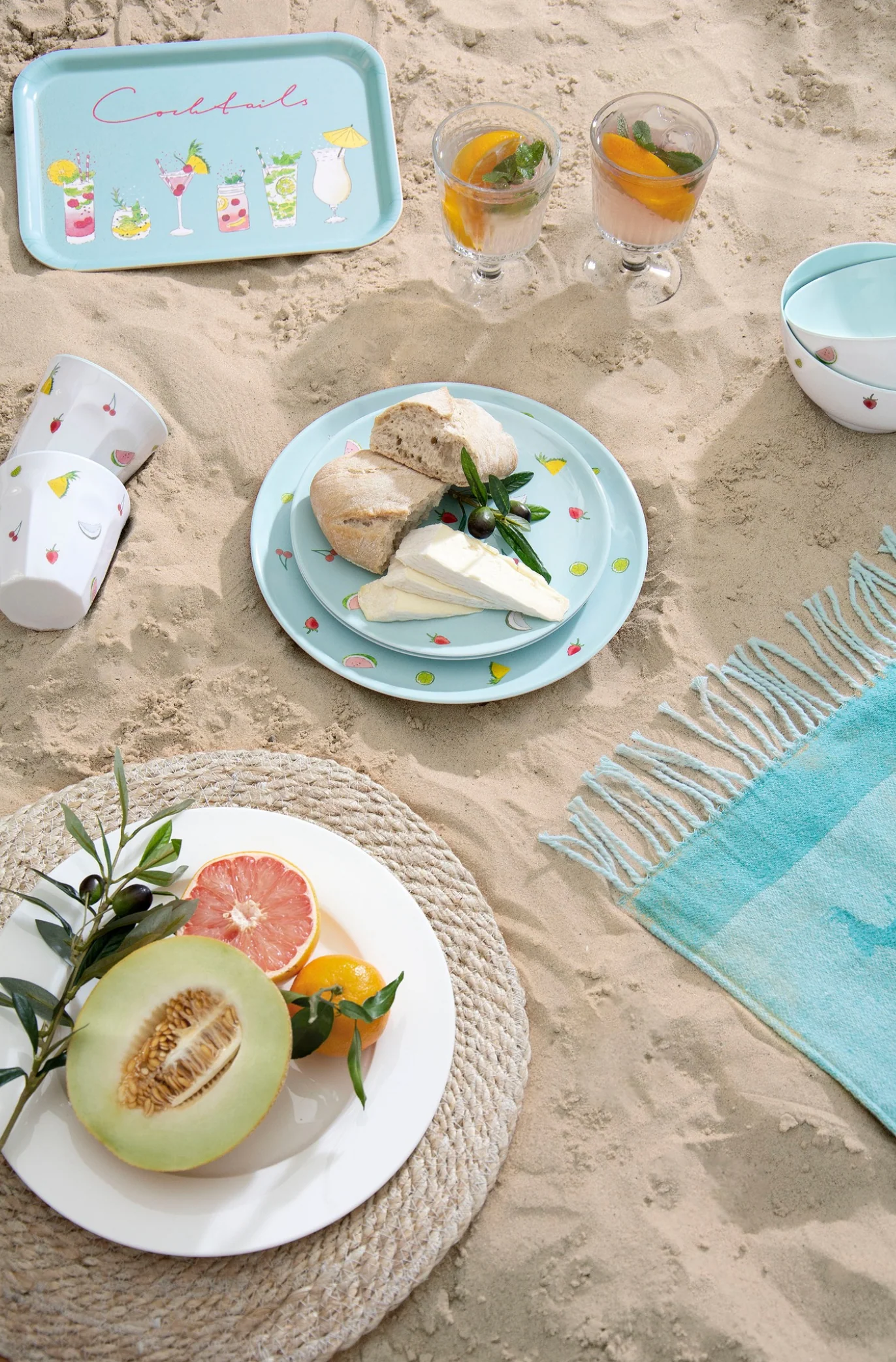 Sophie Allport Melamine Side plate, Cocktails - Image 4