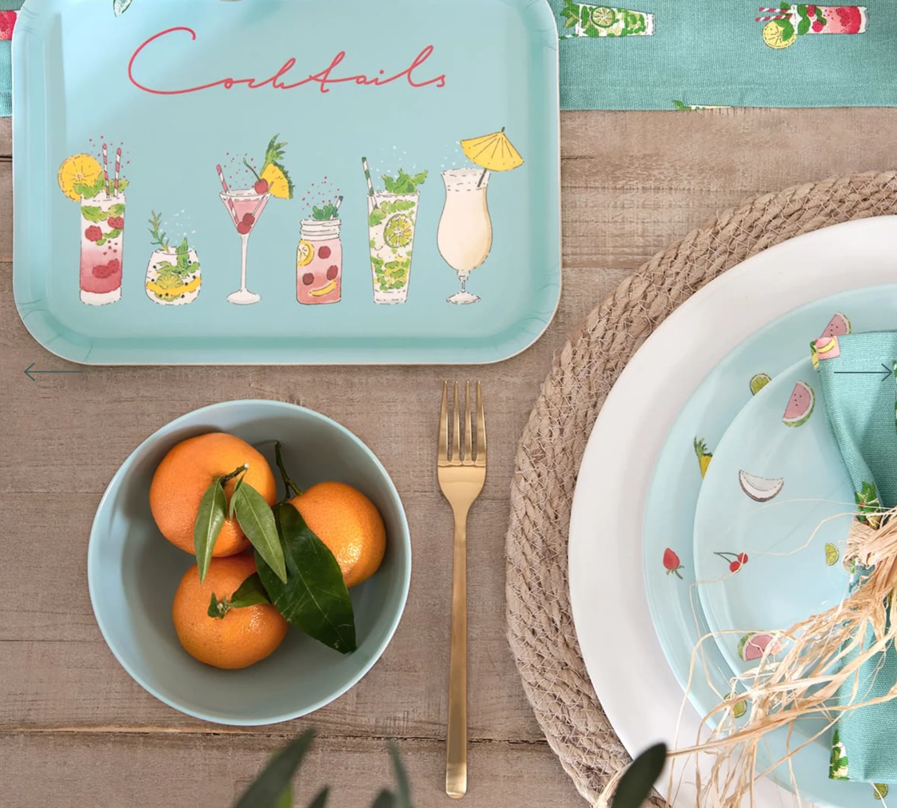 Sophie Allport Melamine Side plate, Cocktails - Image 9