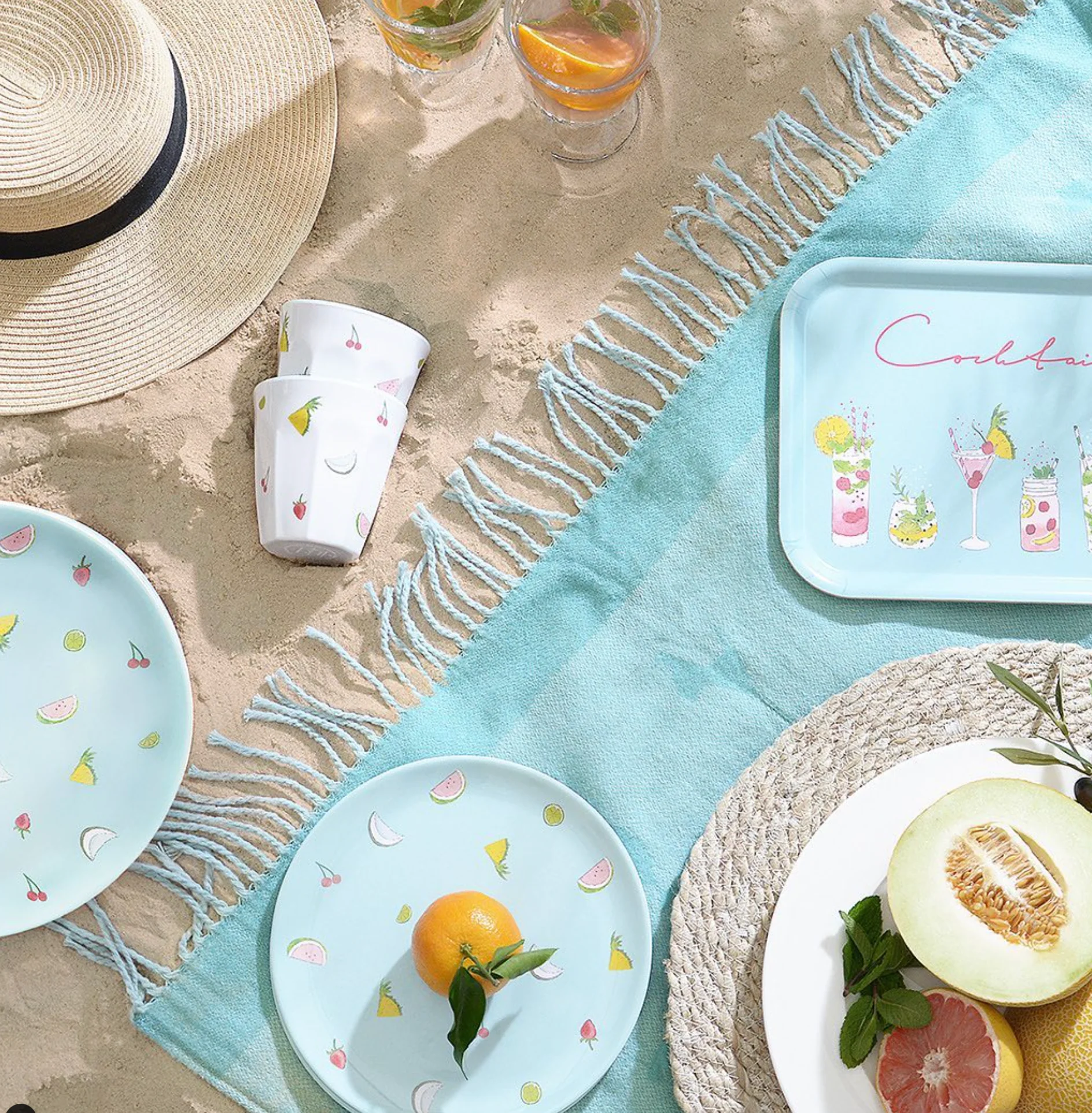 Sophie Allport Mini Serving Tray, Cocktails - Image 6