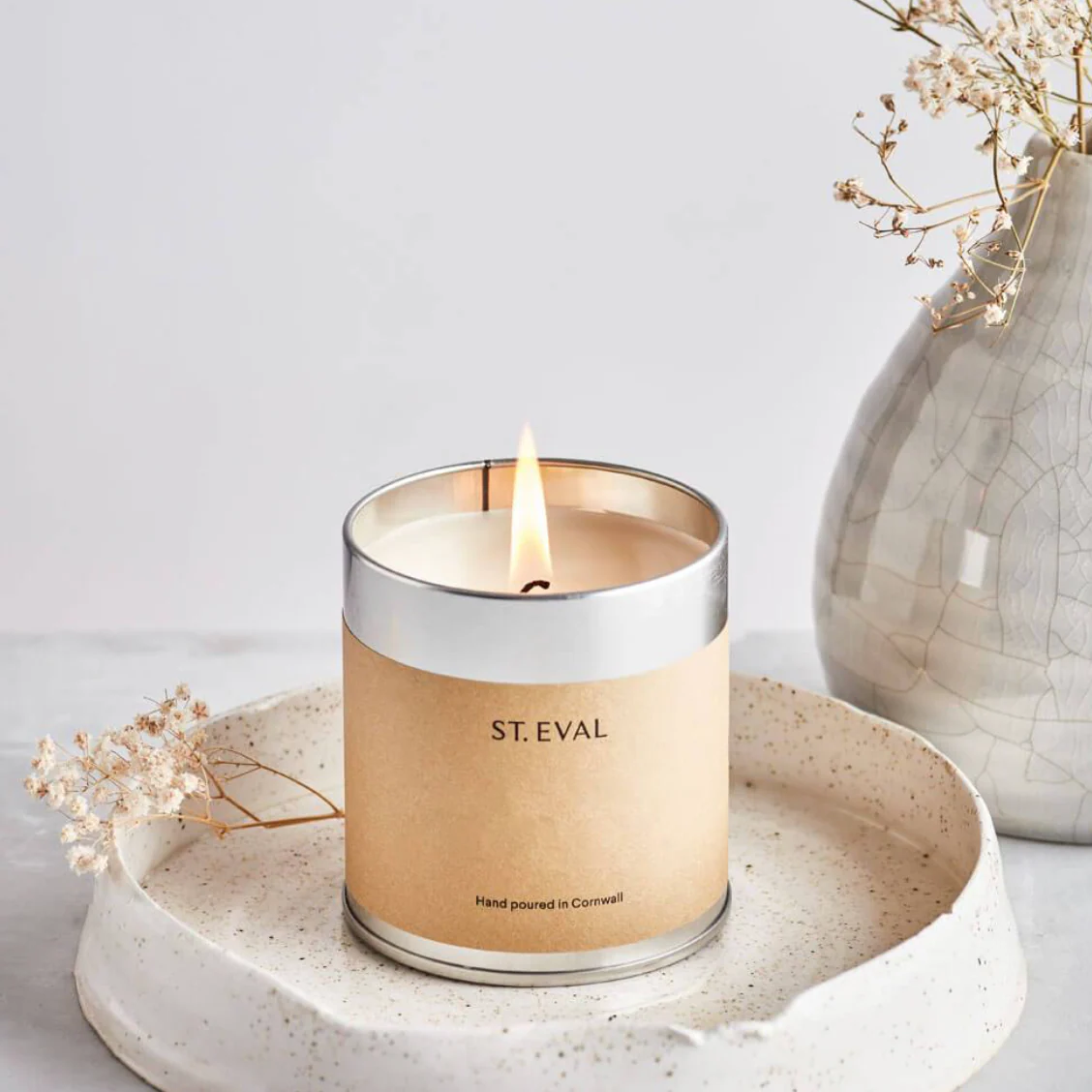 St Eval Sandalwood  Scented Tin Candle - Image 3