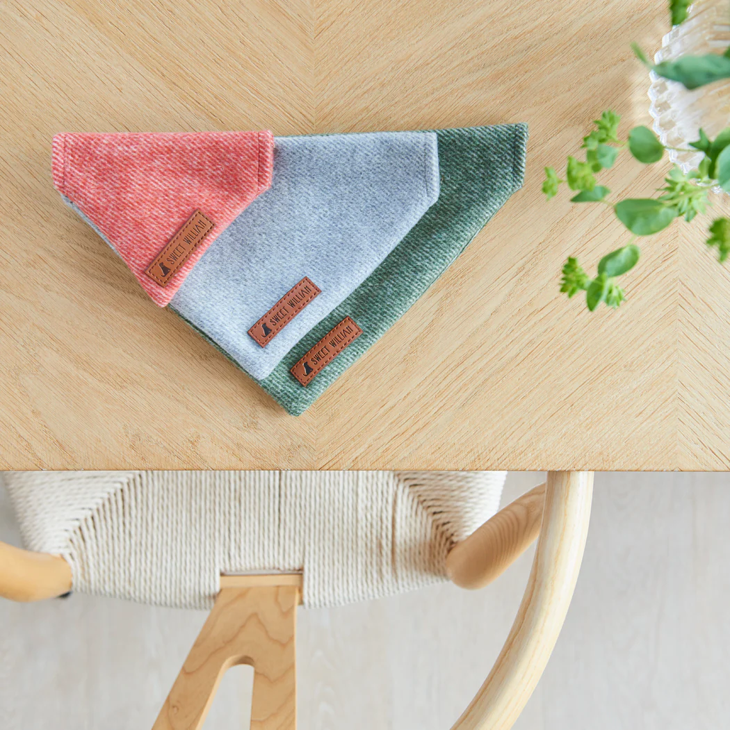 Sweet William Tweed Dog Bandana, Orange - Image 5