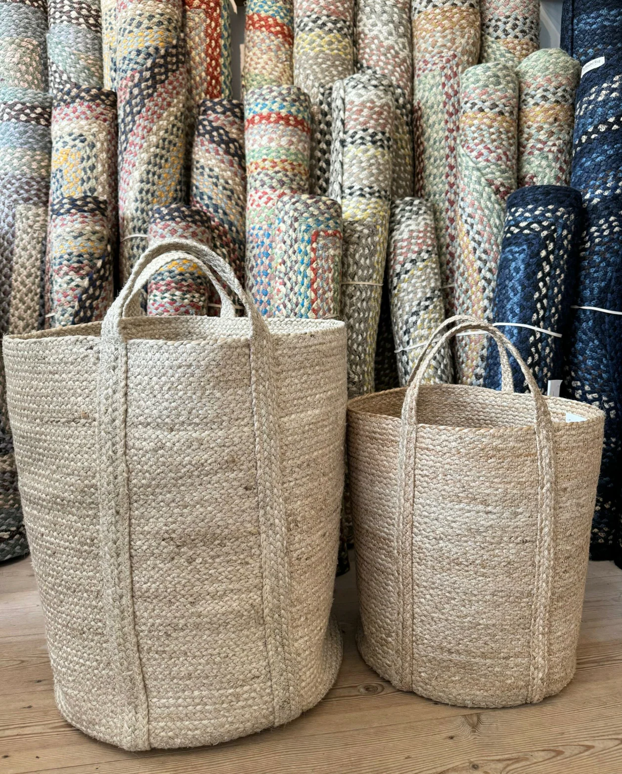 The Braided Rug Company Natural Jute Slouchy Basket - Image 3