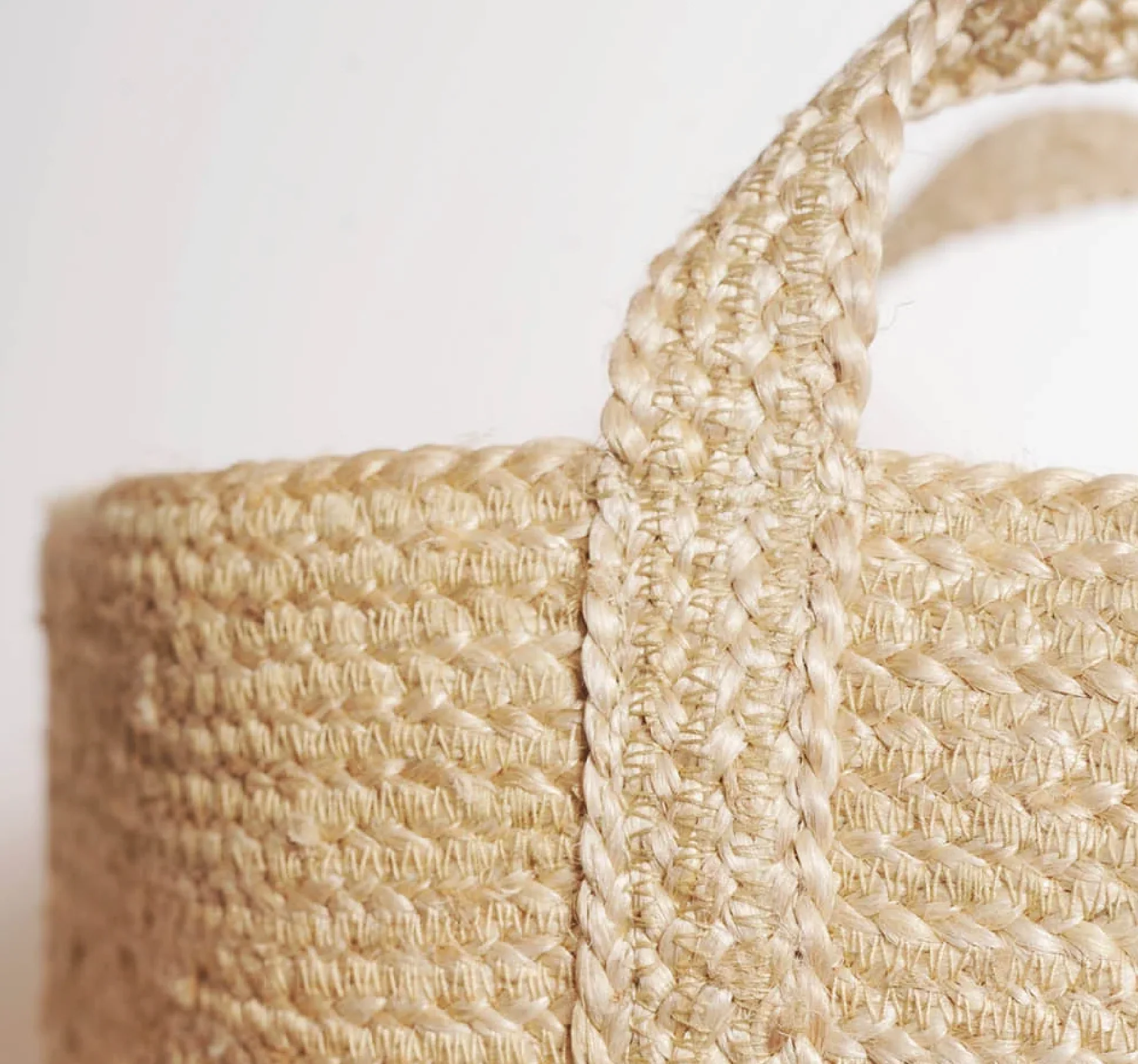 The Braided Rug Company Natural Jute Slouchy Basket - Image 4