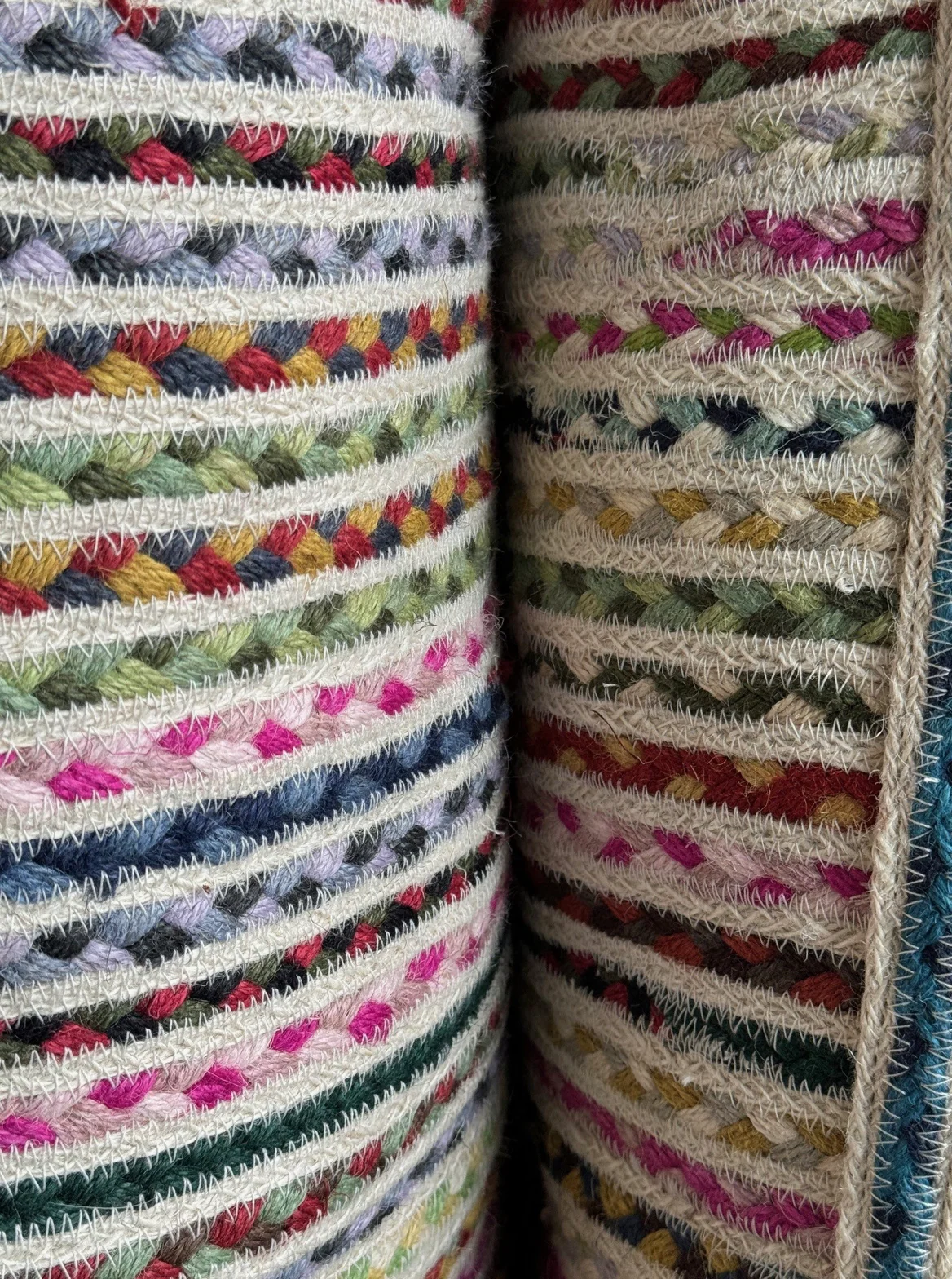 The Braided Rug Company Slouchy Jute Basket, Multi - Image 5