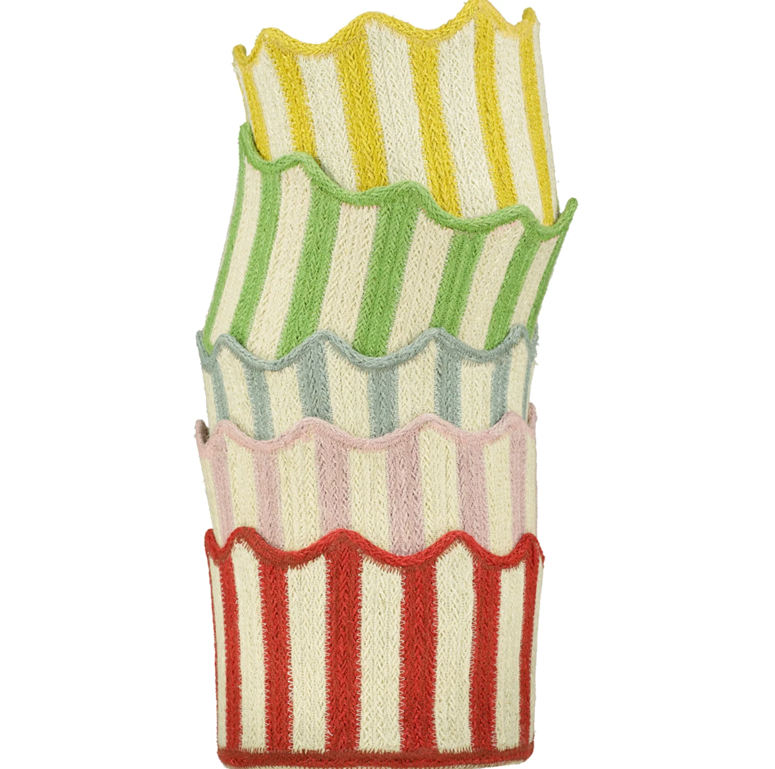 The Braided Rug Company Tulip Basket, Jade - Image 4