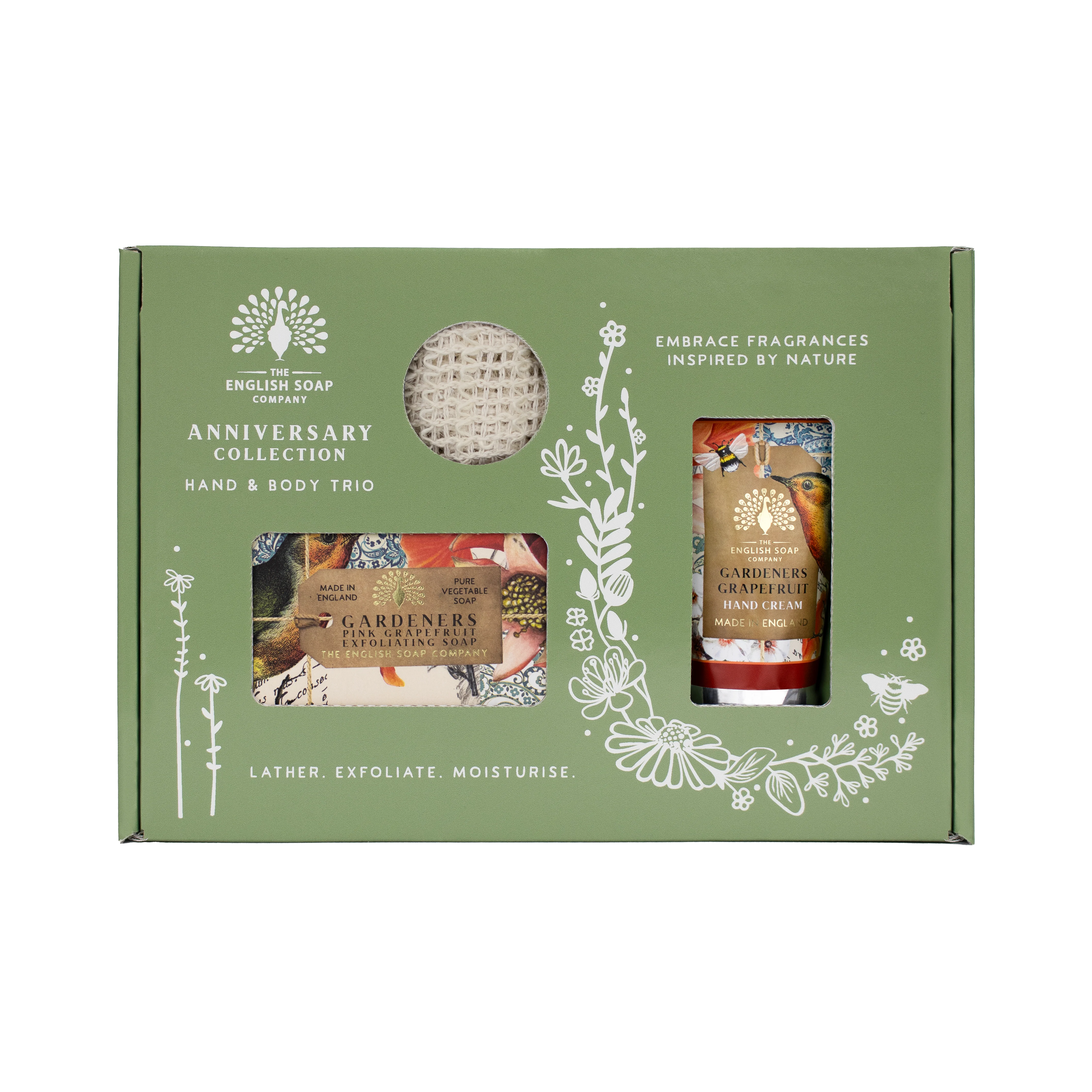 The English Soap Company Anniversary, Gardeners Grapefruit Soap & Hand Cream Gift Set - Image 4