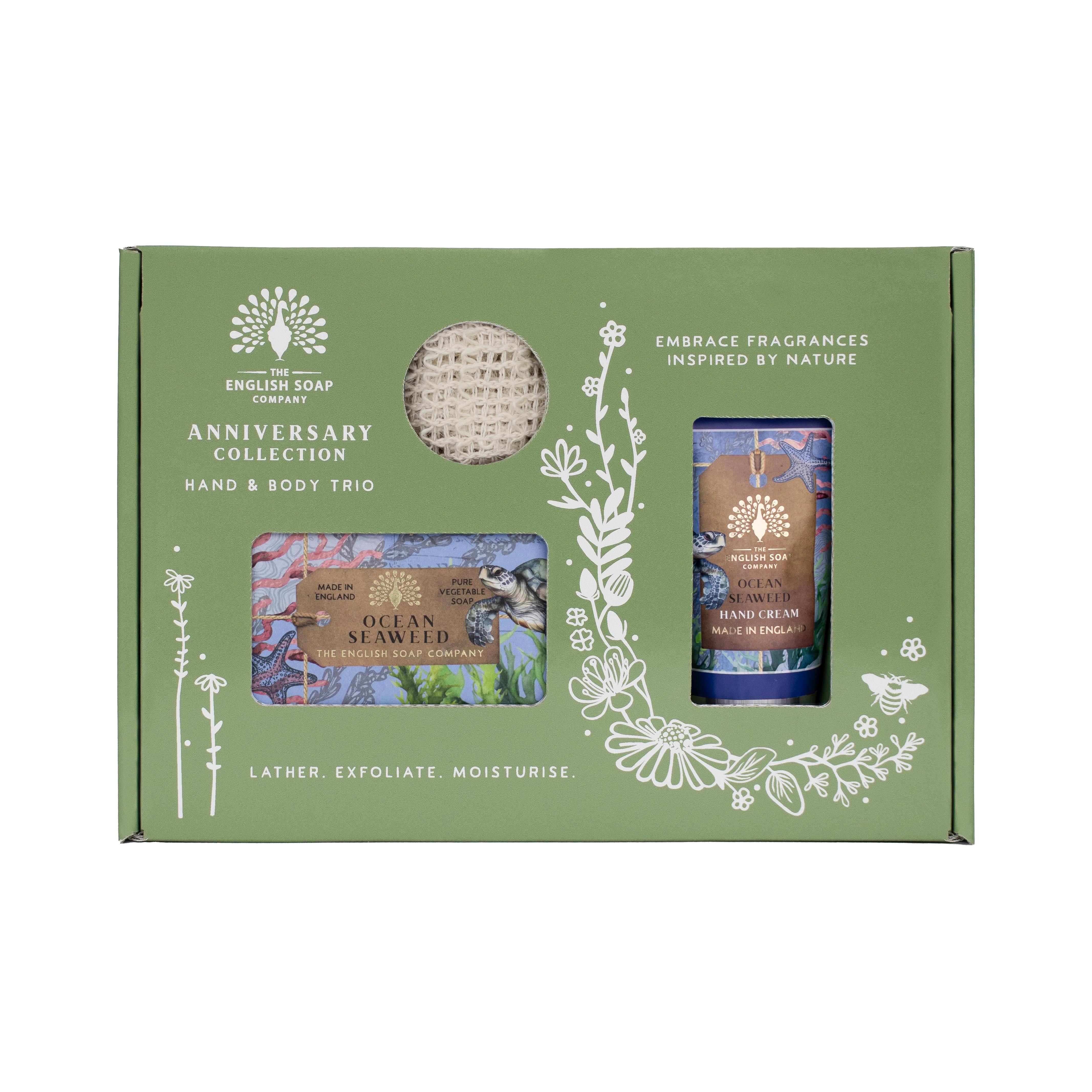 The English Soap Company Anniversary, Ocean Seaweed Soap & Hand Cream Gift Set - Image 3