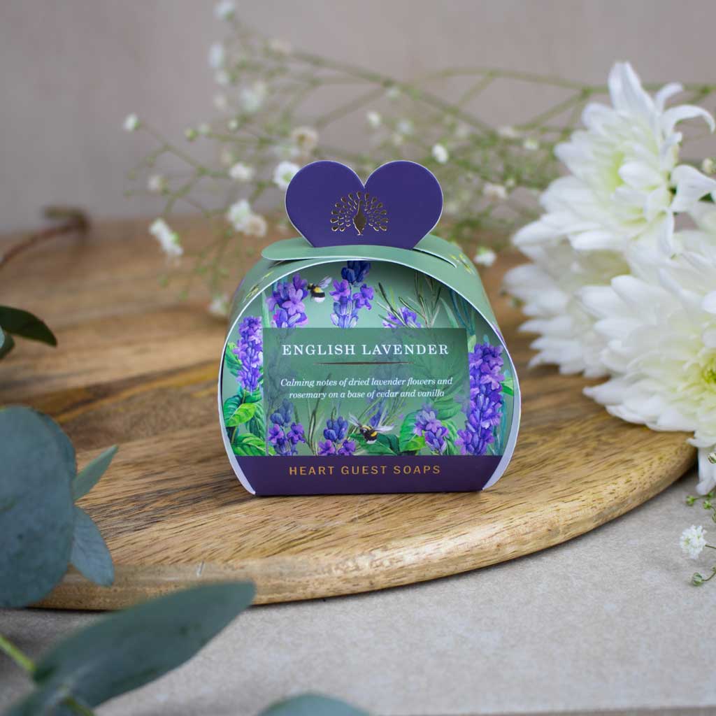 The English Soap Company Signature, English Lavender Mini Heart Soaps - Image 3