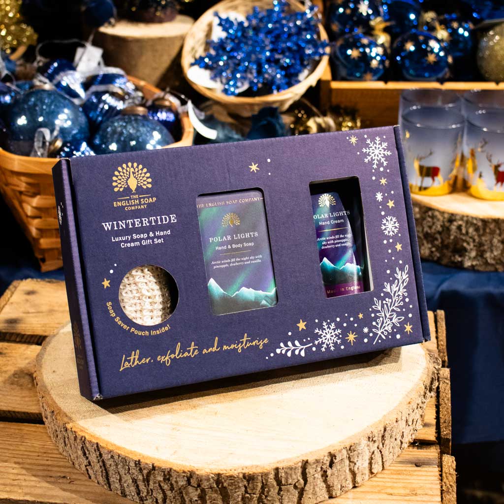 The English Soap Company Wintertide, Polar Lights Luxury Soap & Hand Cream Gift Set - Image 3